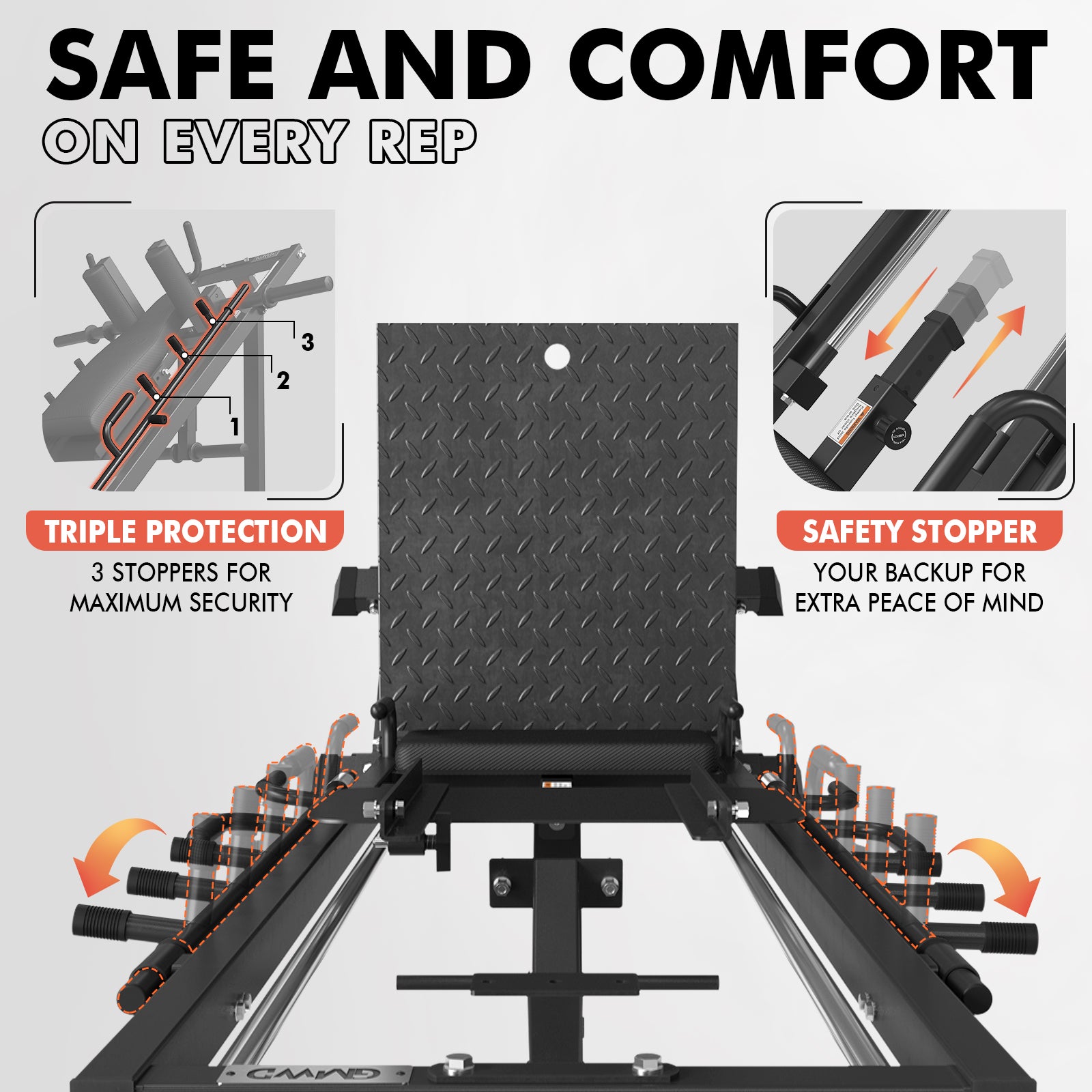 2-in-1 Leg Press Hack Squat Machine DD07