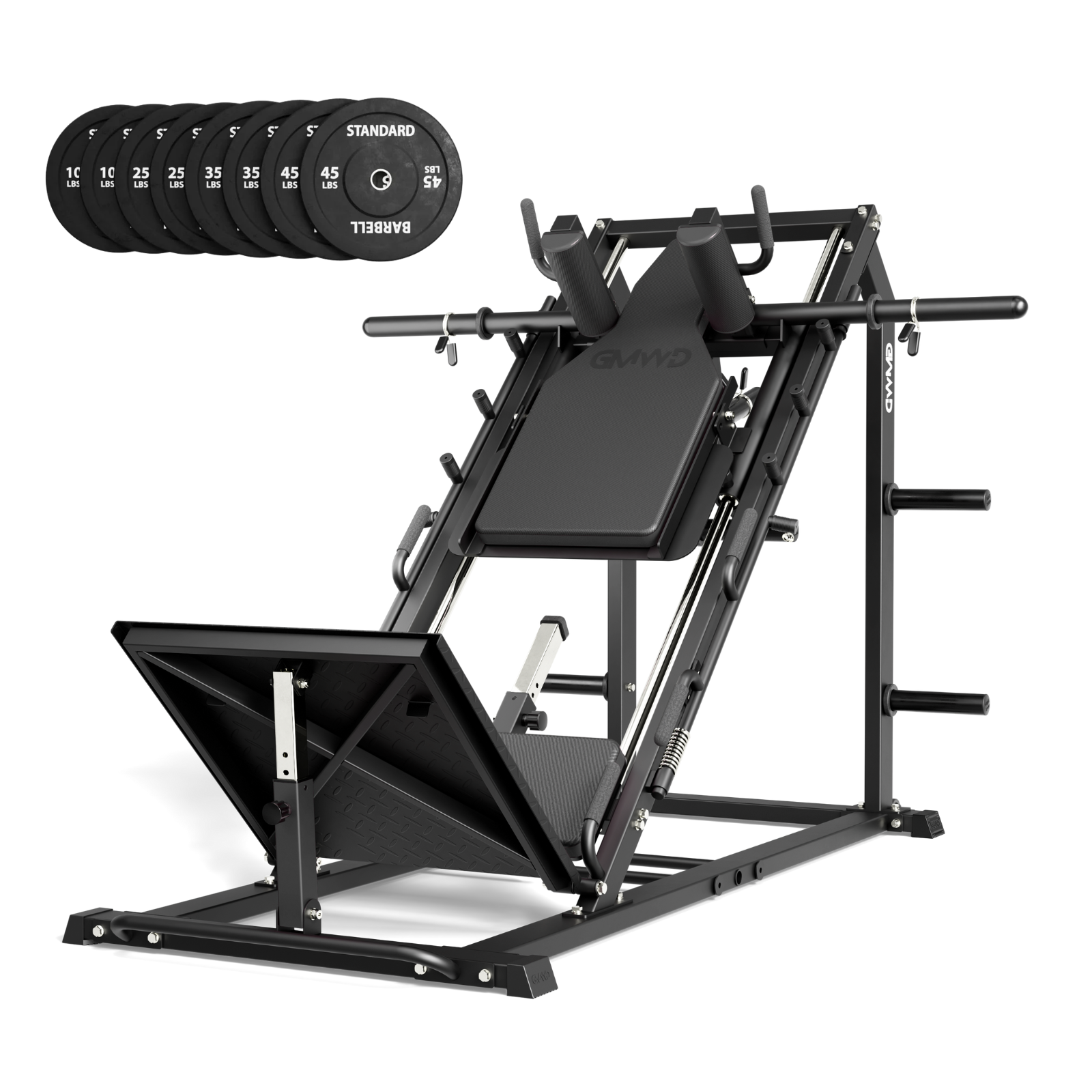 Arete™ 3-In-1 Leg Press Hack Squat Machine With Calf Block