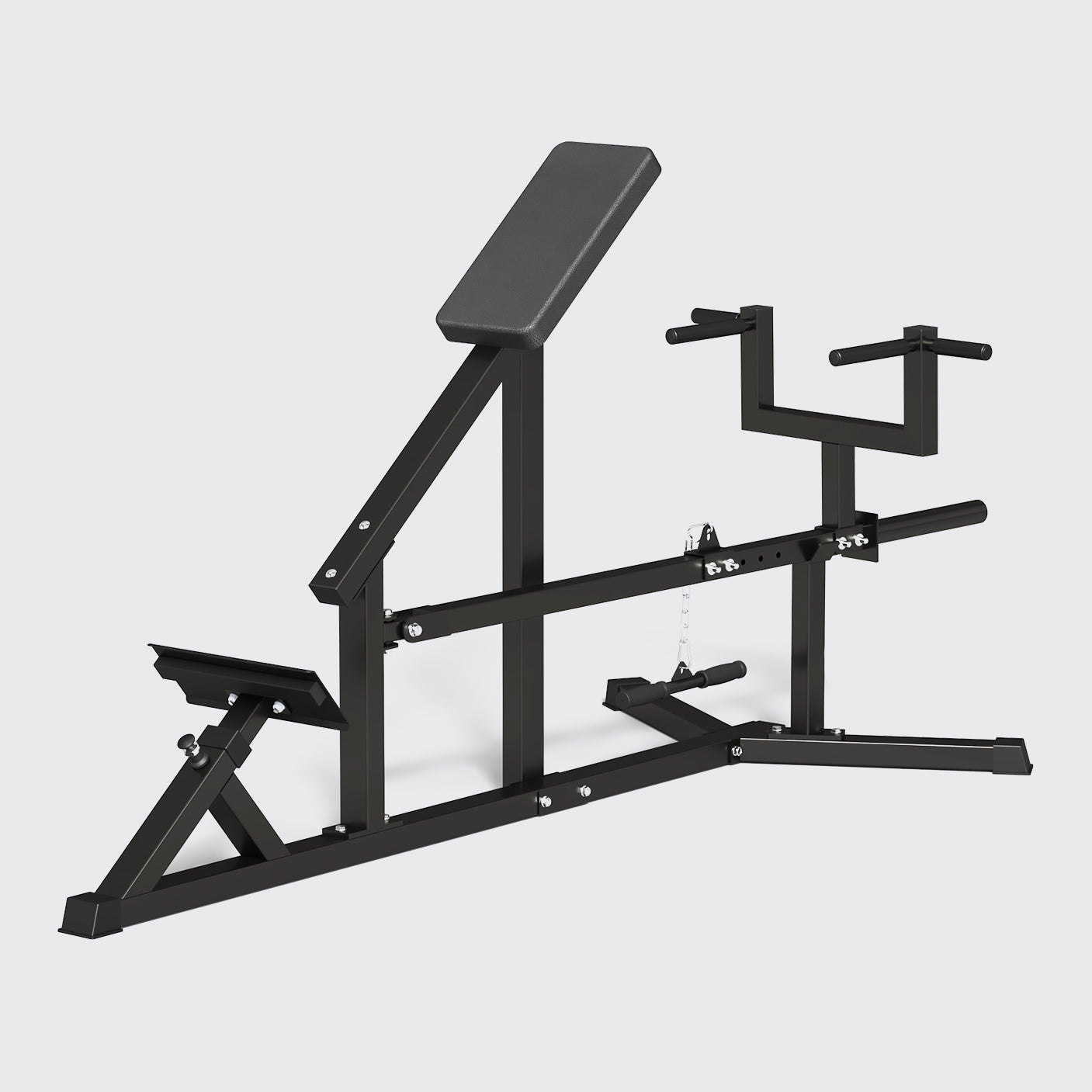 Plate-Loaded Chest Supported T-Bar Row Machine - Incline Back