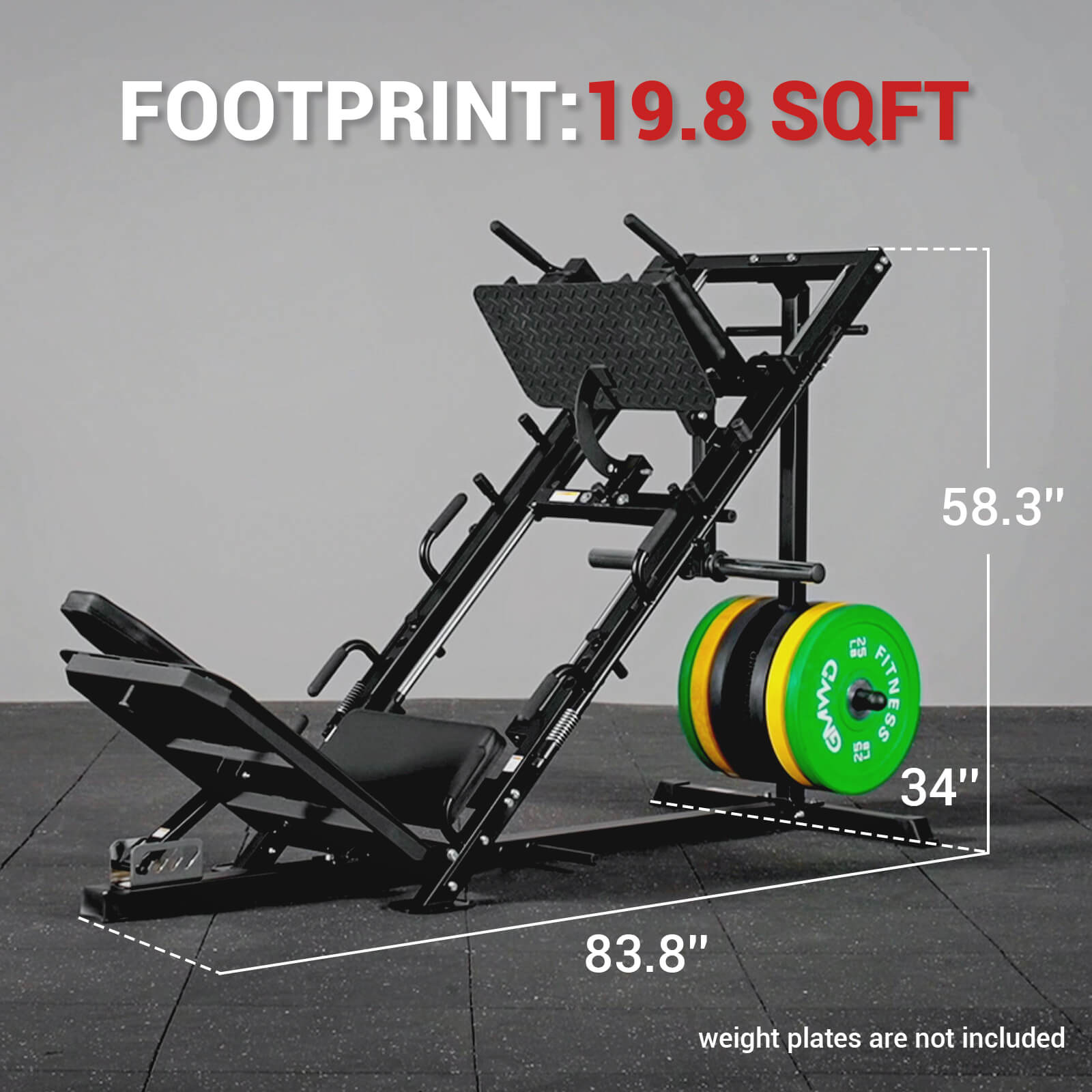 Ultimate 2-in-1 Leg Press Hack Squat Machine DD09
