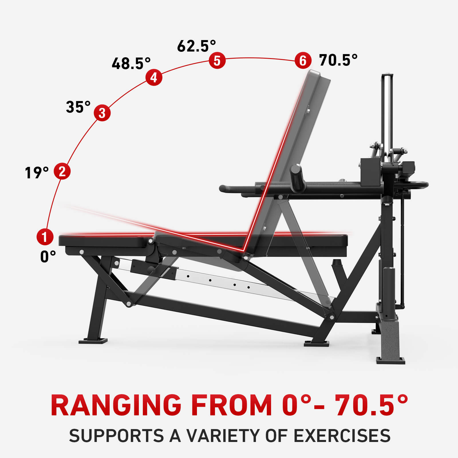 3-in-1 Bench Press Shoulder Press Machine V7