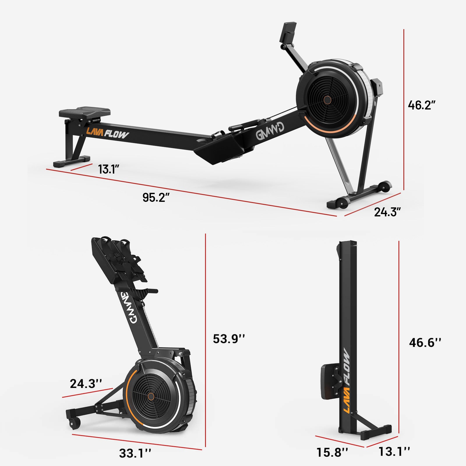 Máquina de remo LAVA FLOW™ RM02