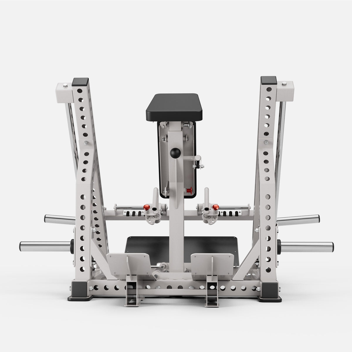 GMWD Ascent SR9 Dual-Sided Linear Row Machine White - Straight Rear Back View