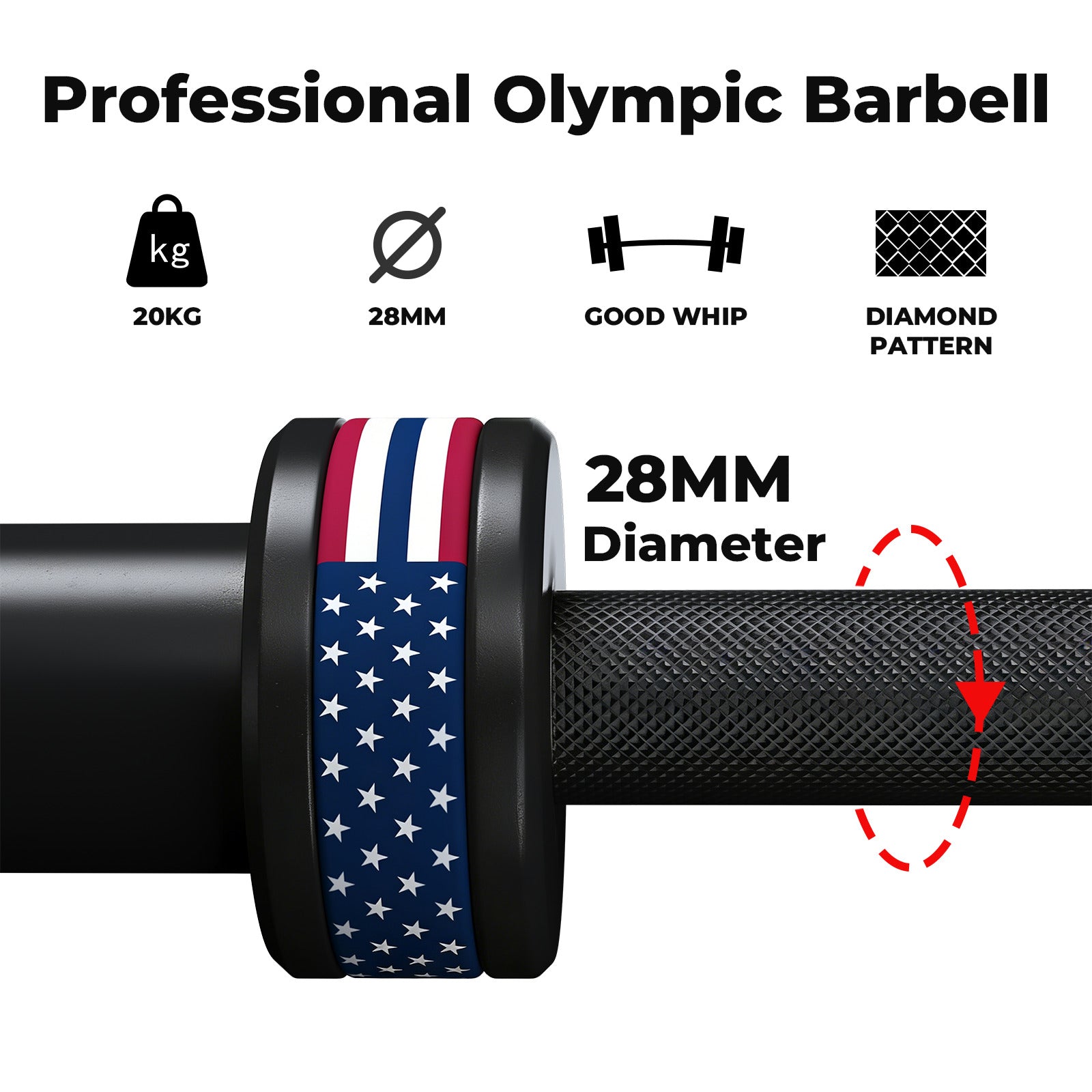 7 Feet Olympic Barbell