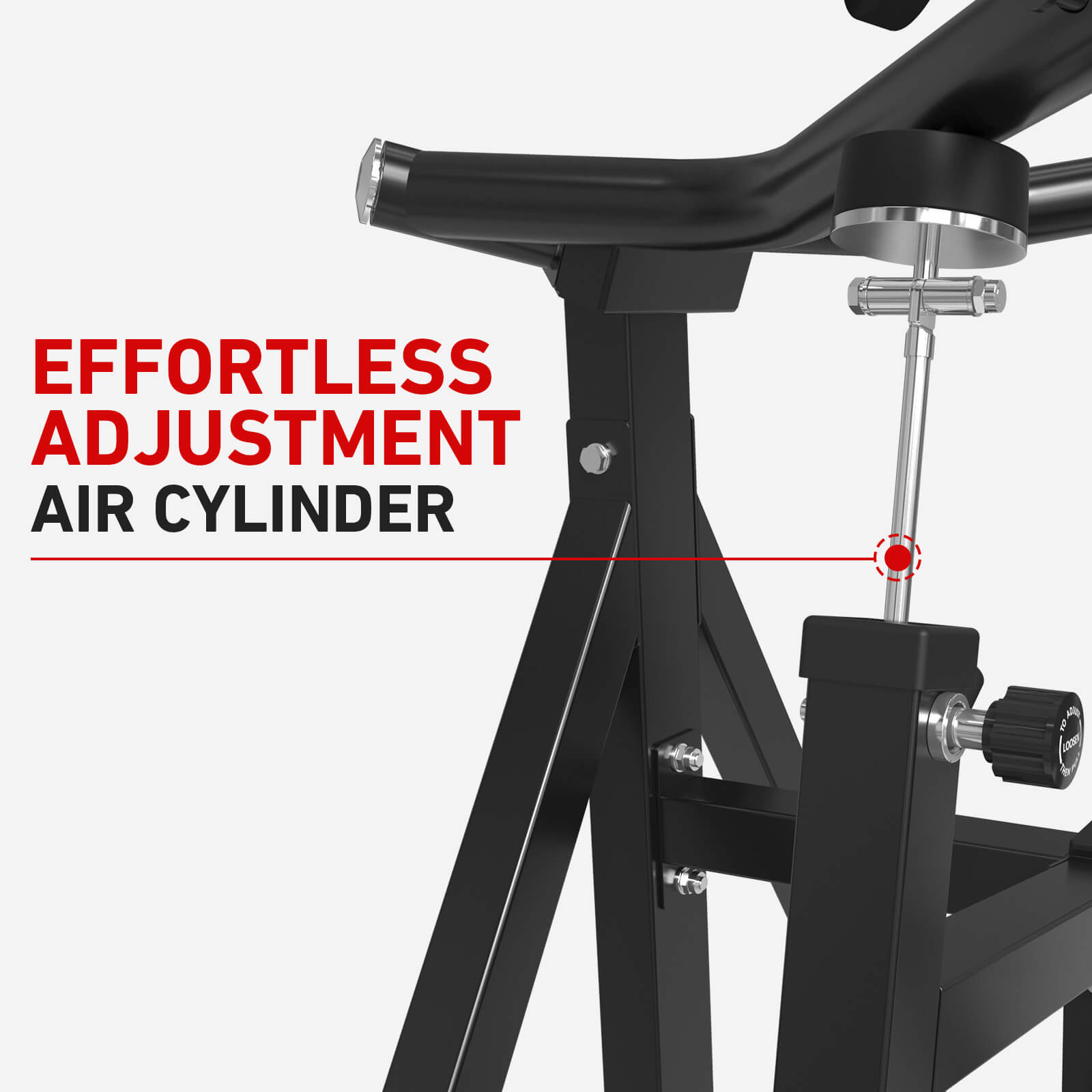 chest press machine V2 effortless adjustment air cylinder-gmwd fitness