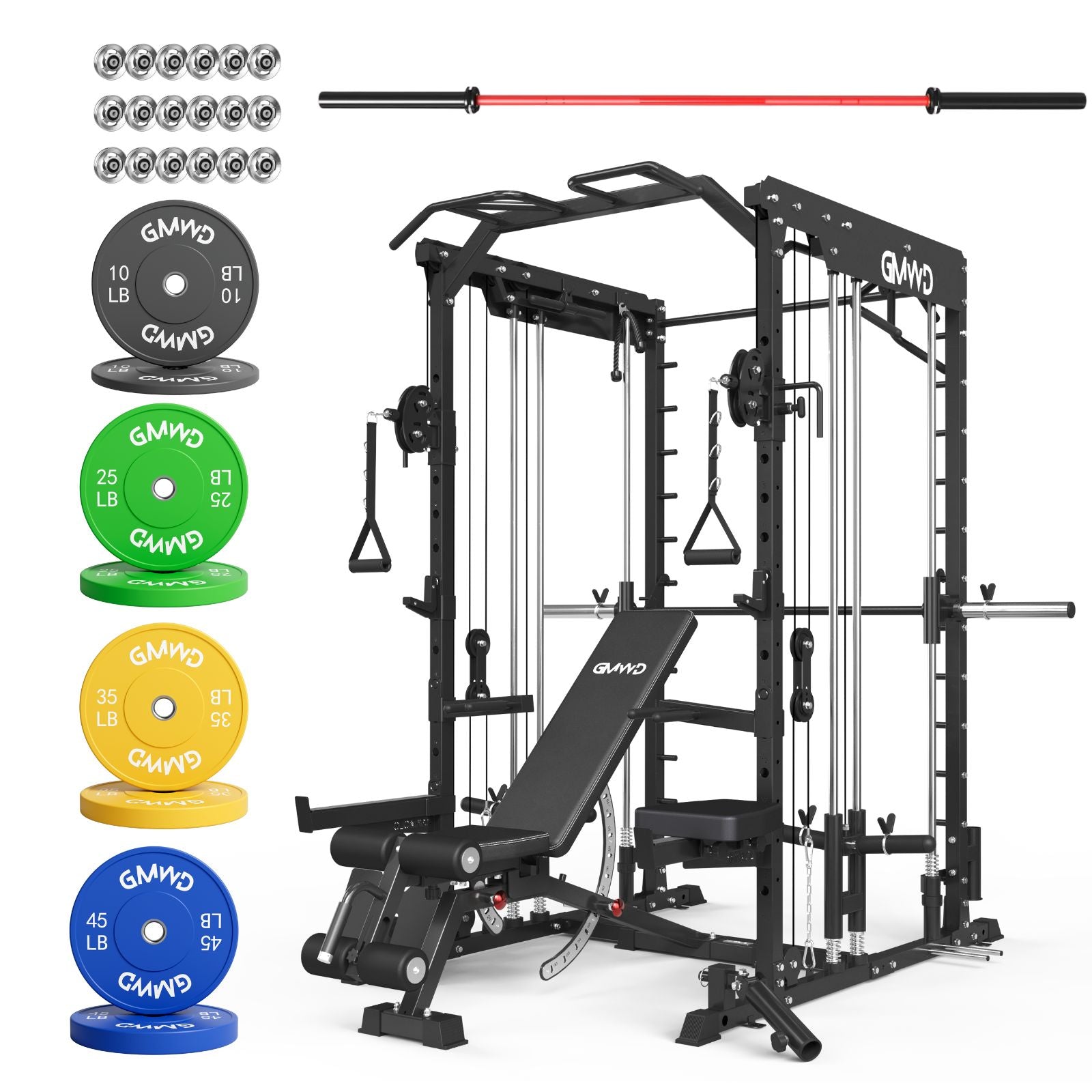 Dual Action Smith Machine with Functional Trainer SM01