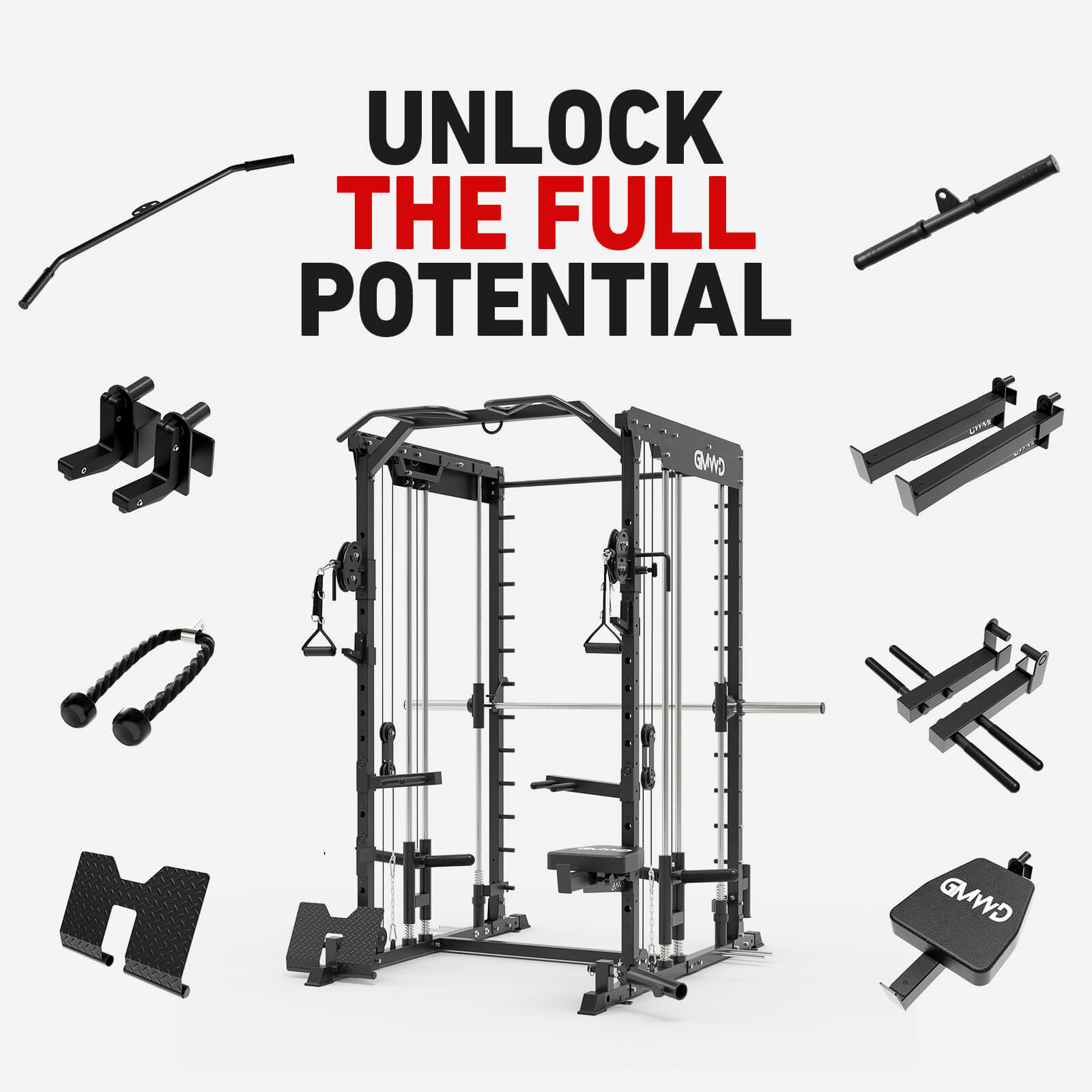 Dual Action Smith Machine with Functional Trainer SM01