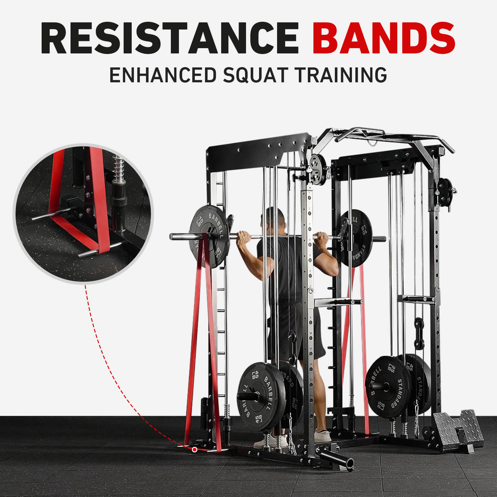 Dual Action Smith Machine with Functional Trainer SM01