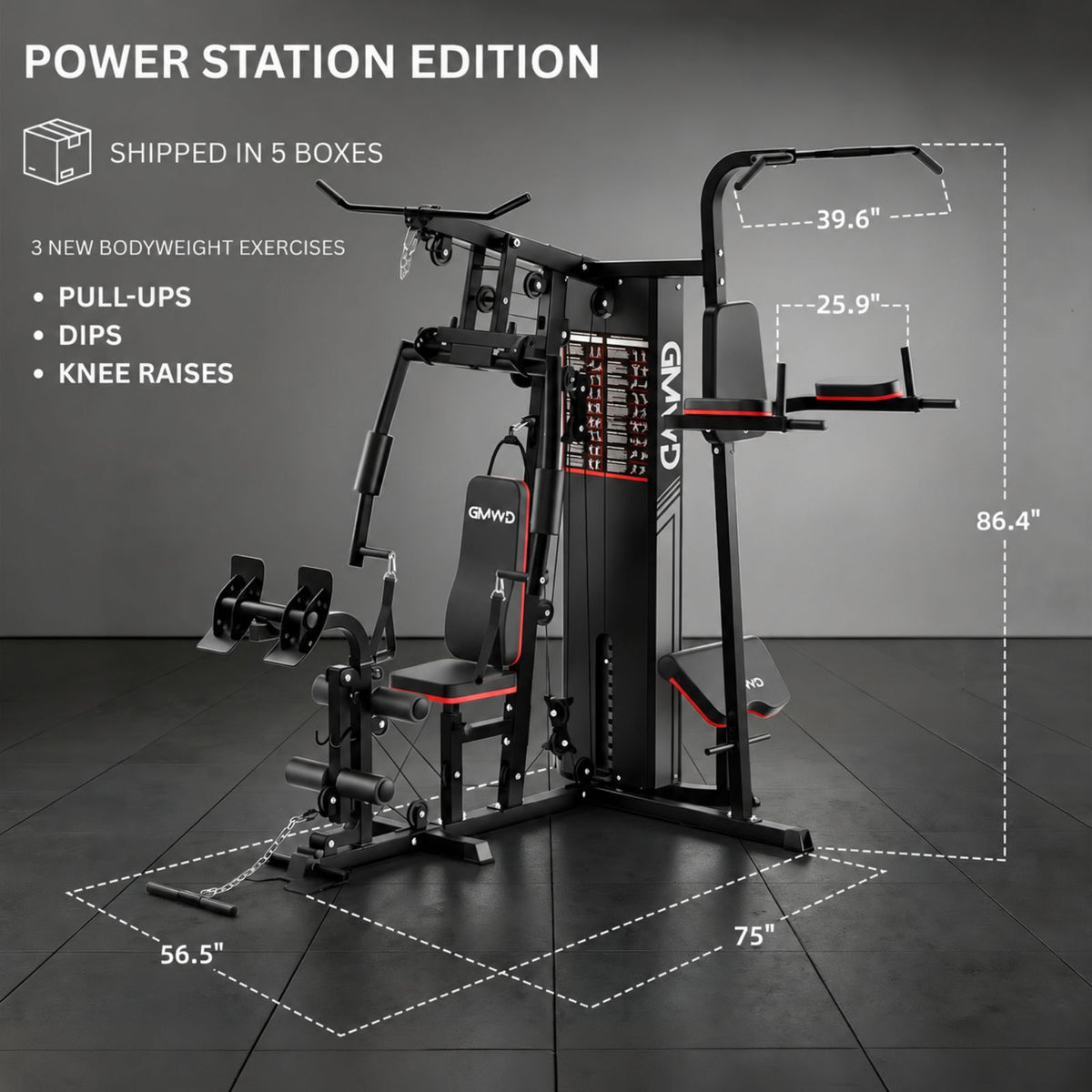 Multi Gym Station with Weight Stack HGS