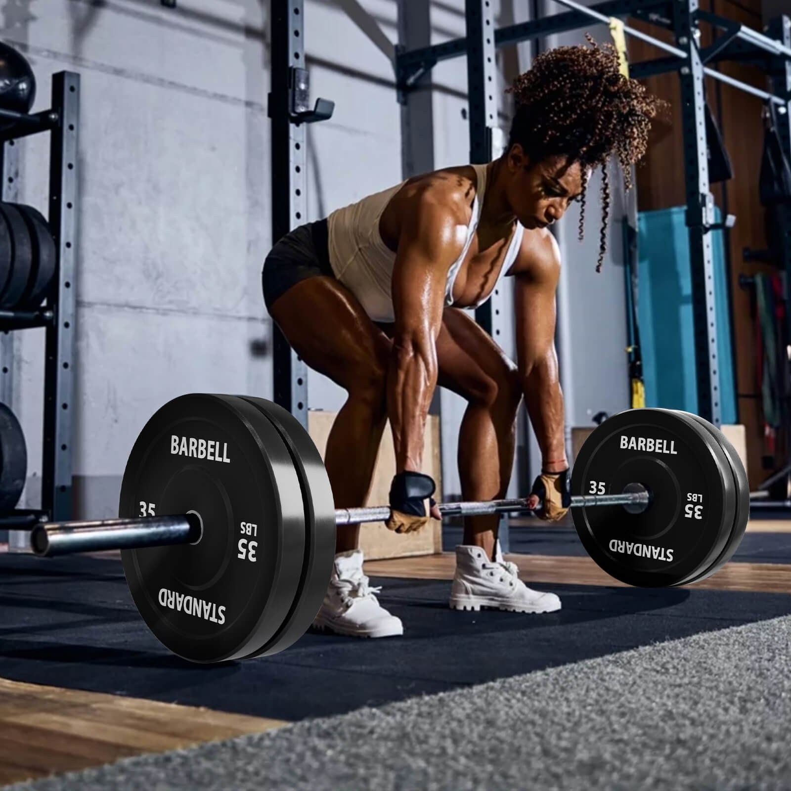 EZ Grip Olympic Bumper Plates 230LBS Combo