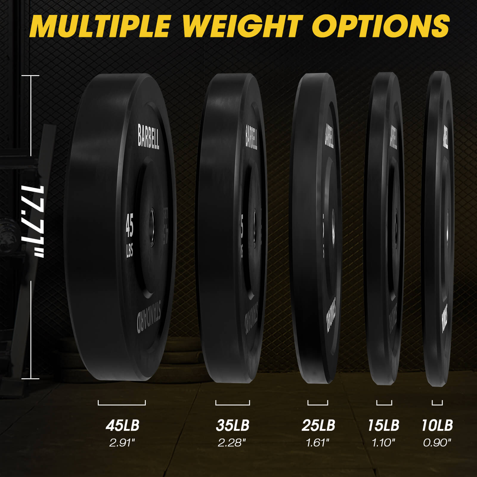 EZ Grip Olympic Bumper Plates 230LBS Combo
