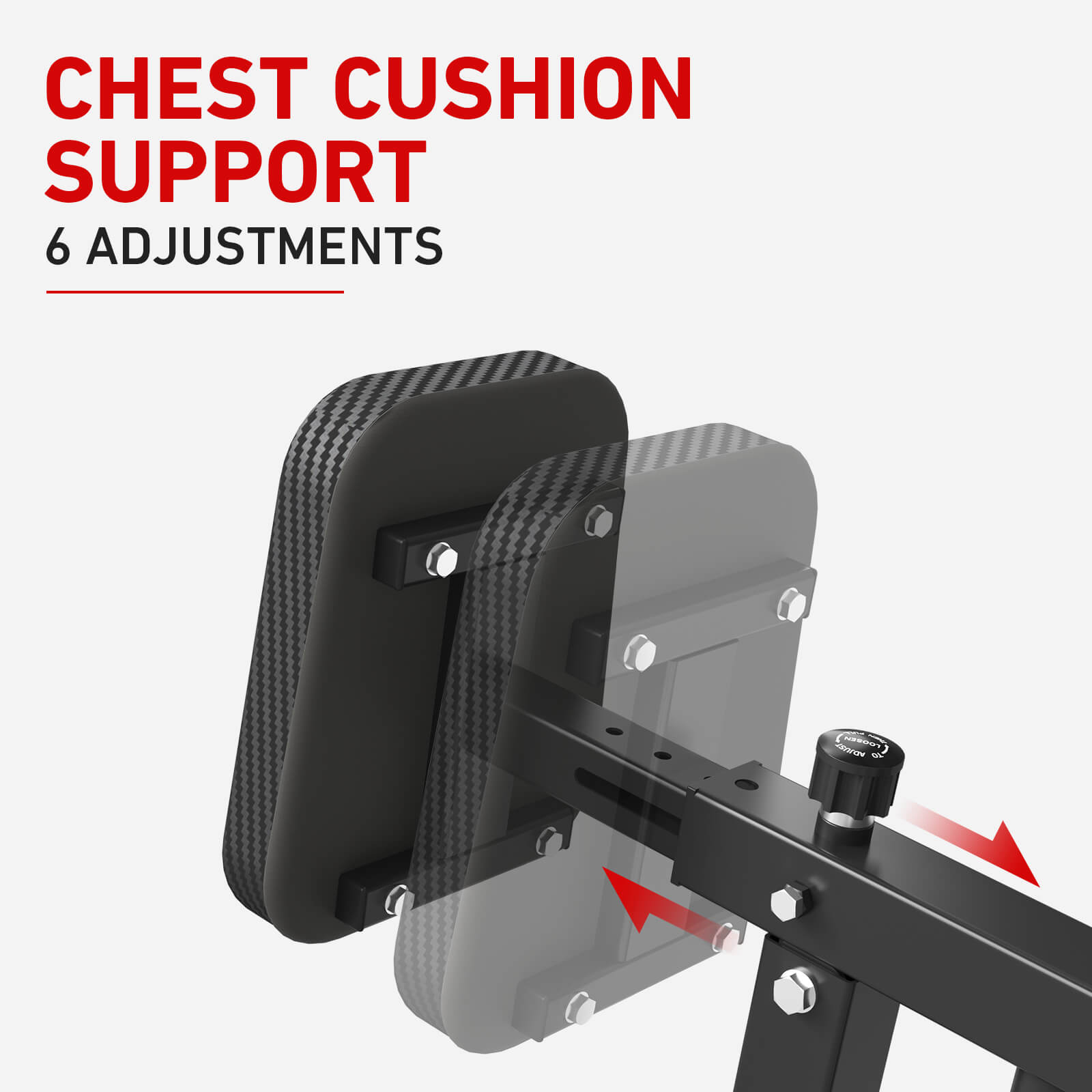 seated row machine sr03 chest cushion support-gmwd fitness