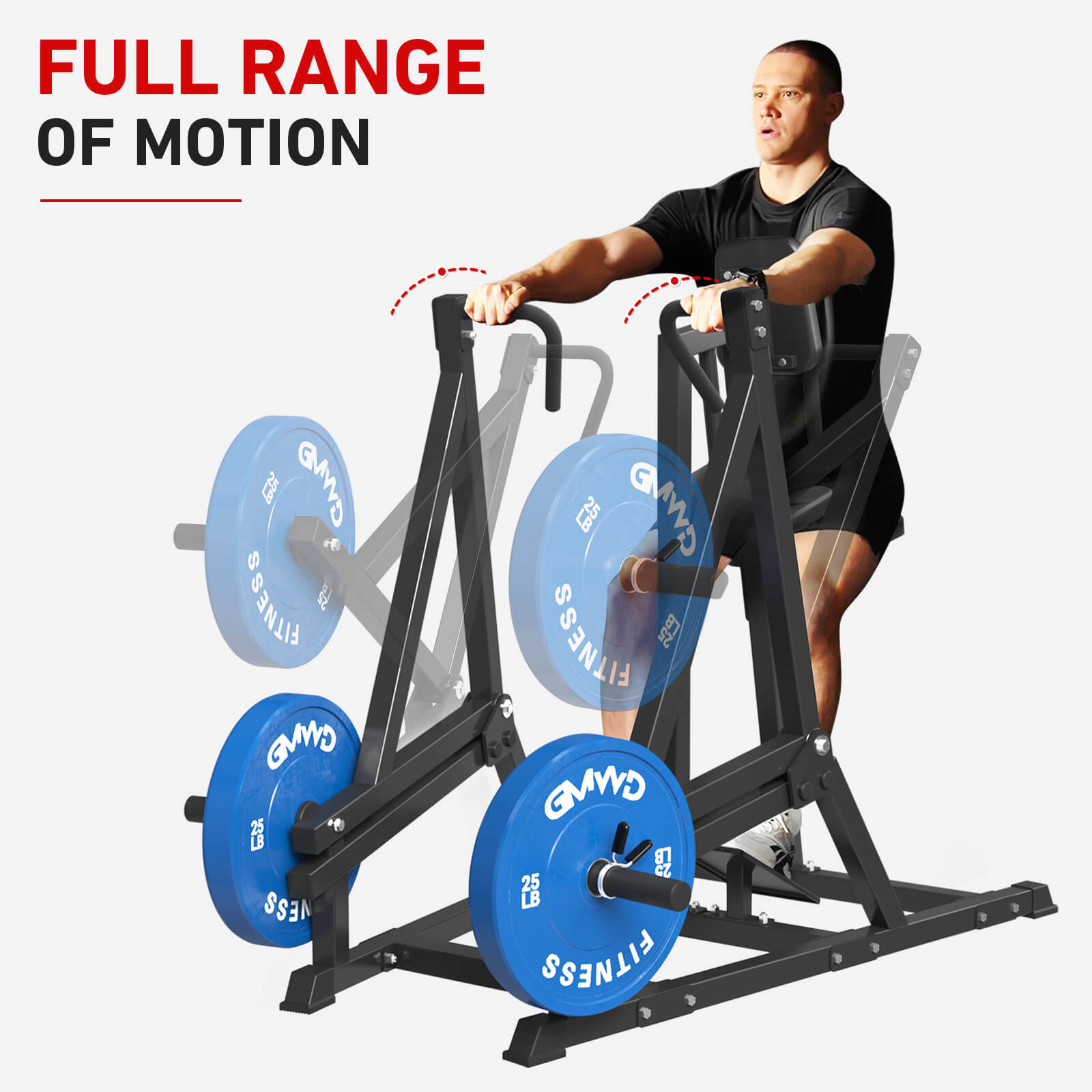 seated row machine sr03 full range of motion-gmwd fitness