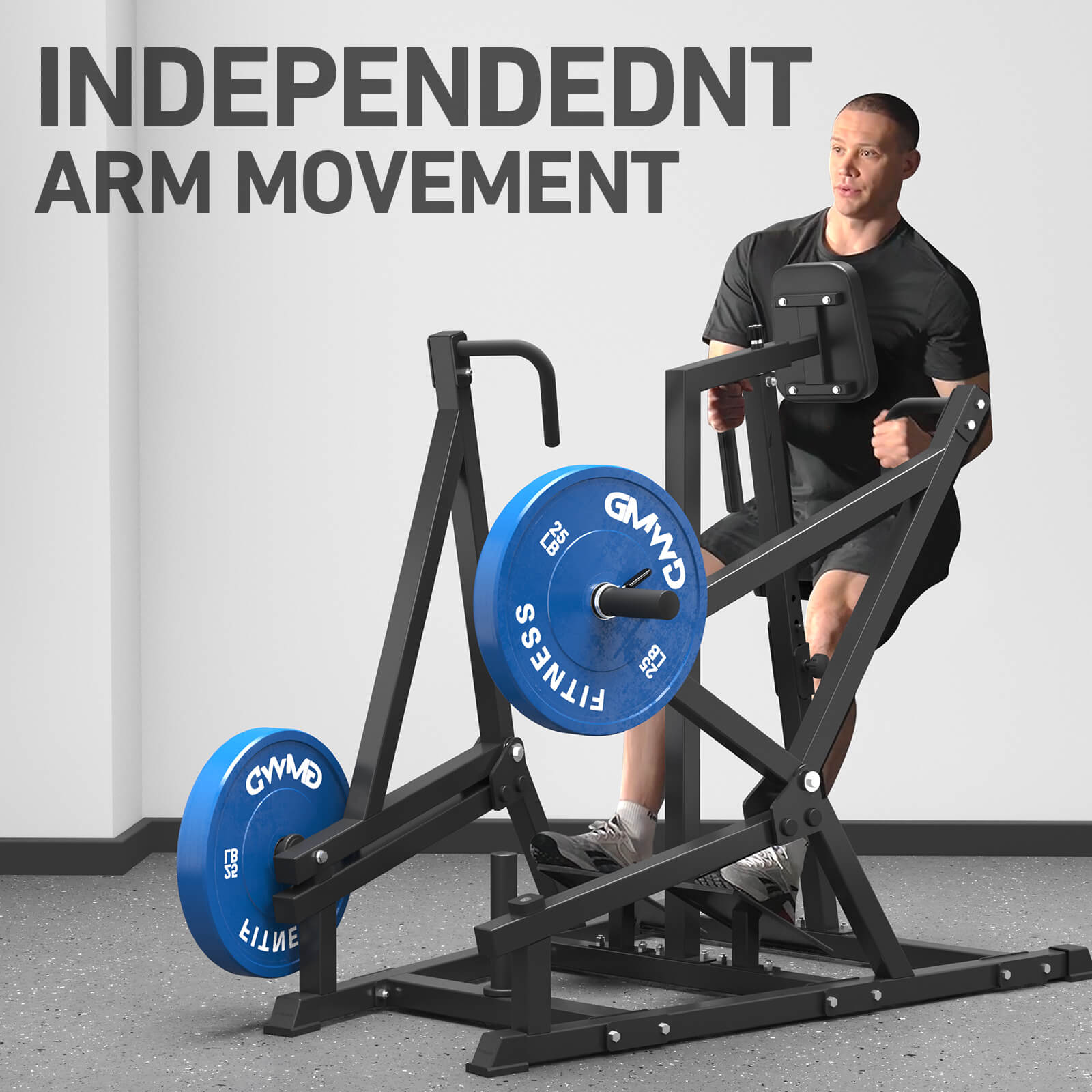 seated row machine sr03 independent arm movement-gmwd fitness