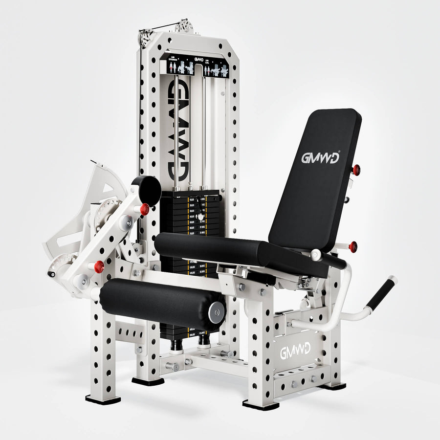 Máquina de extensión y flexión de pierna prono LE11 con selector de peso