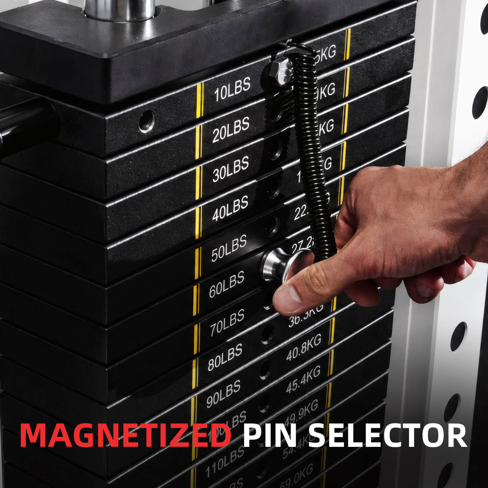 Máquina de extensión y flexión de pierna prono LE11 con selector de peso