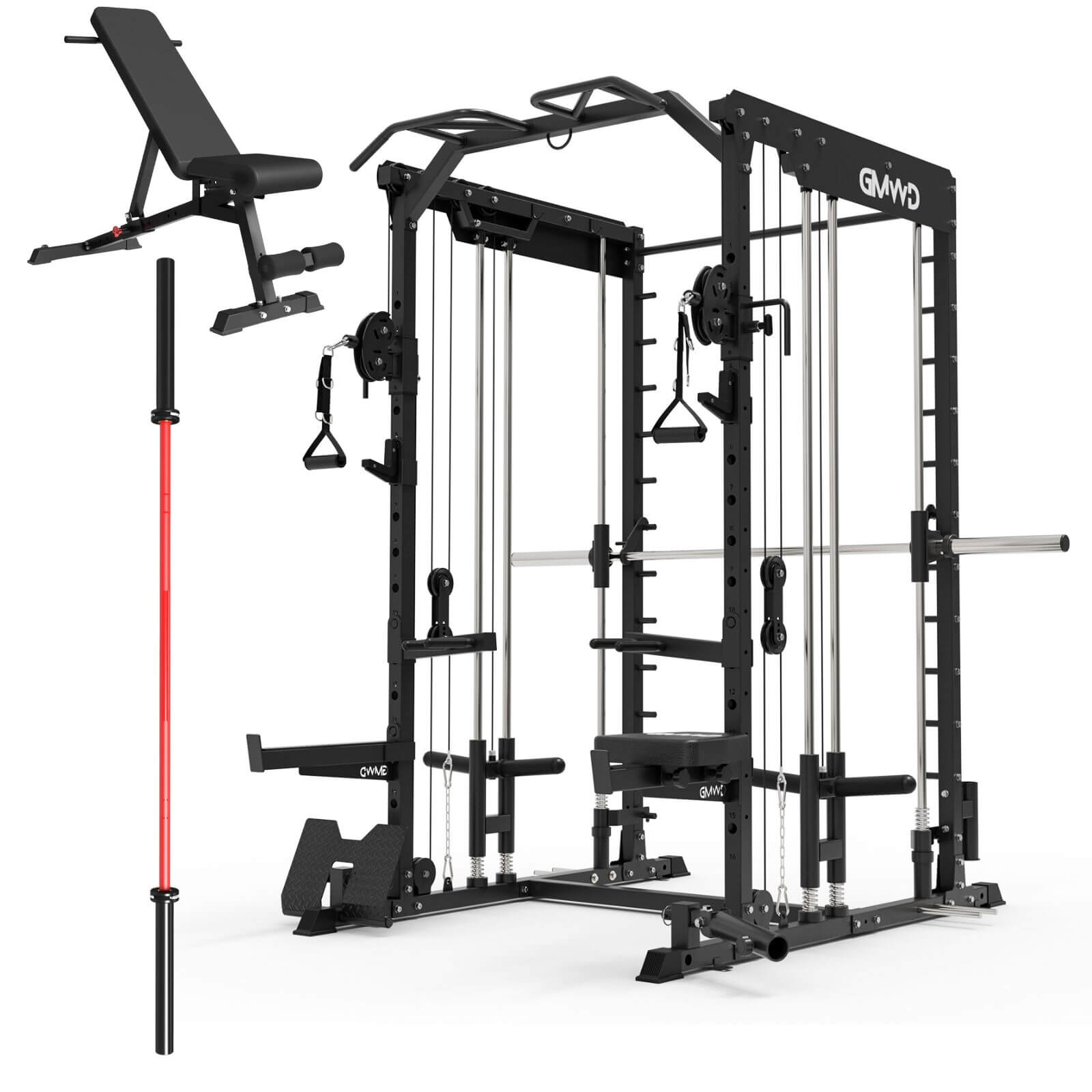Dual Action Smith Machine with Functional Trainer SM01