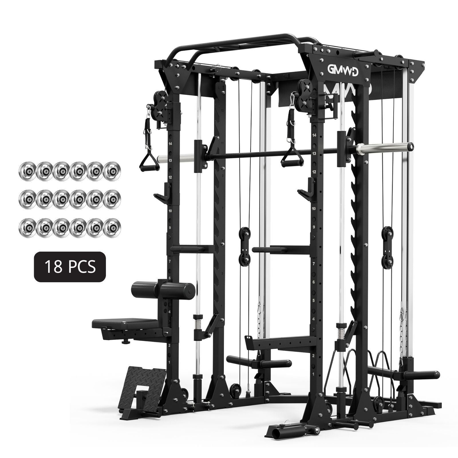 All-In-One Smith Machine with Functional Trainer SM12 2.0