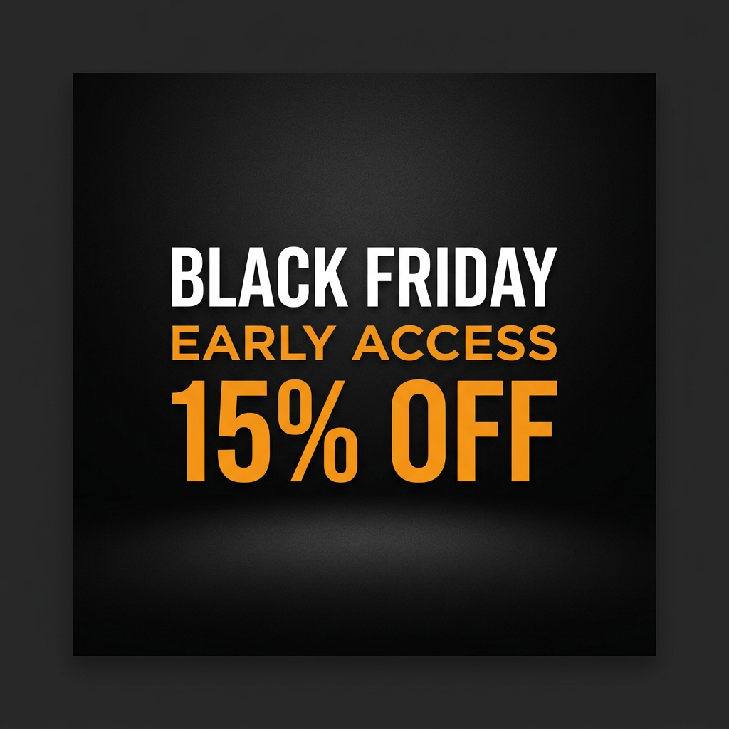 Black Friday Early Access 15% OFF 类目封面