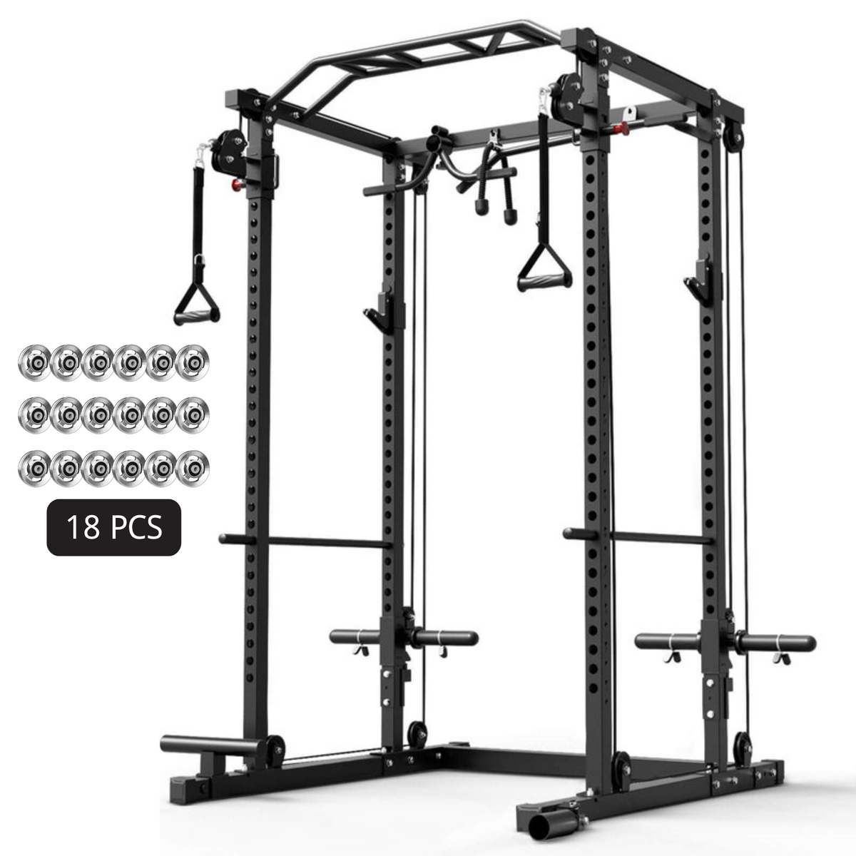 Power Rack Functional Trainer Dual Pulley System - GMWD