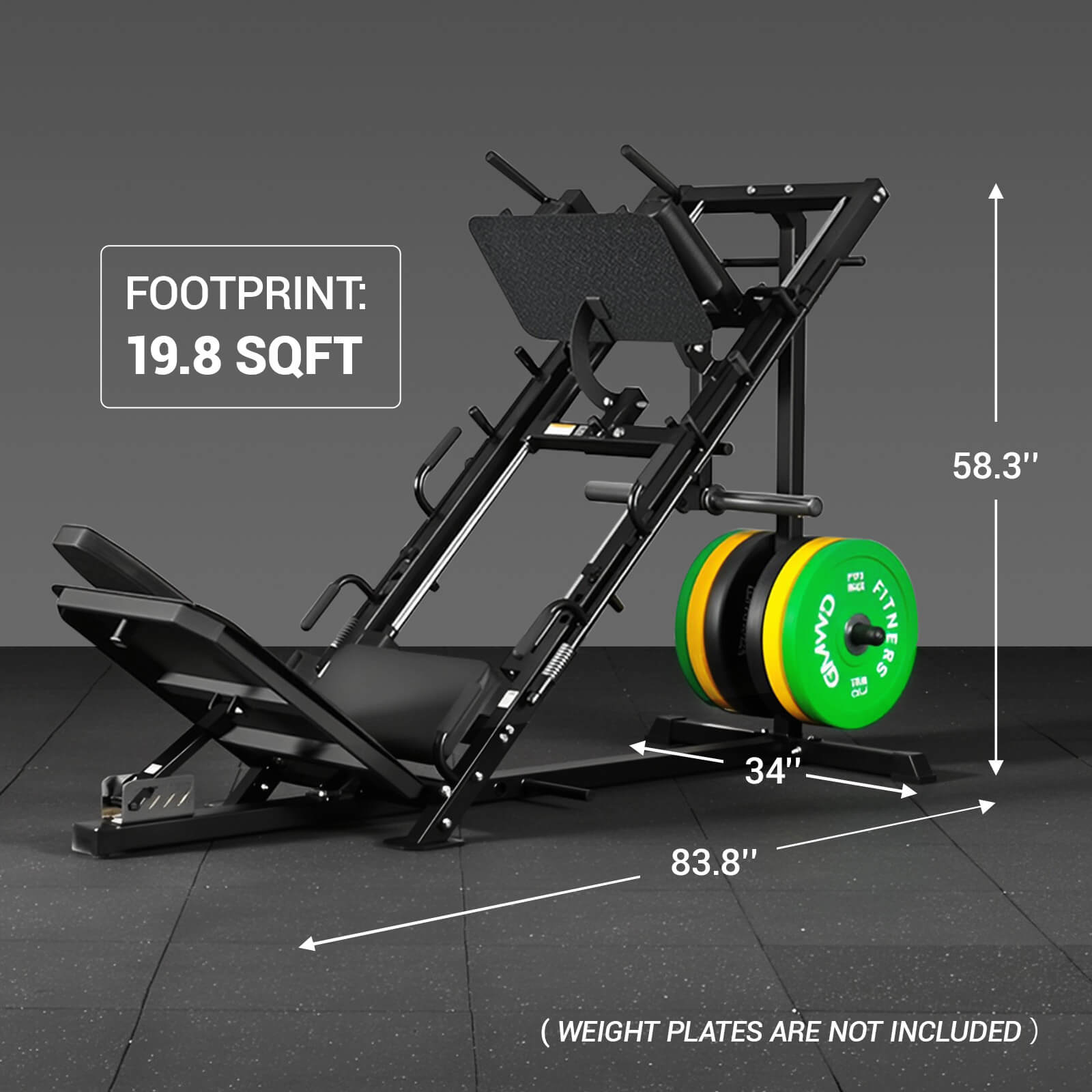 Ultimate 2-in-1 Leg Press Hack Squat Machine DD09