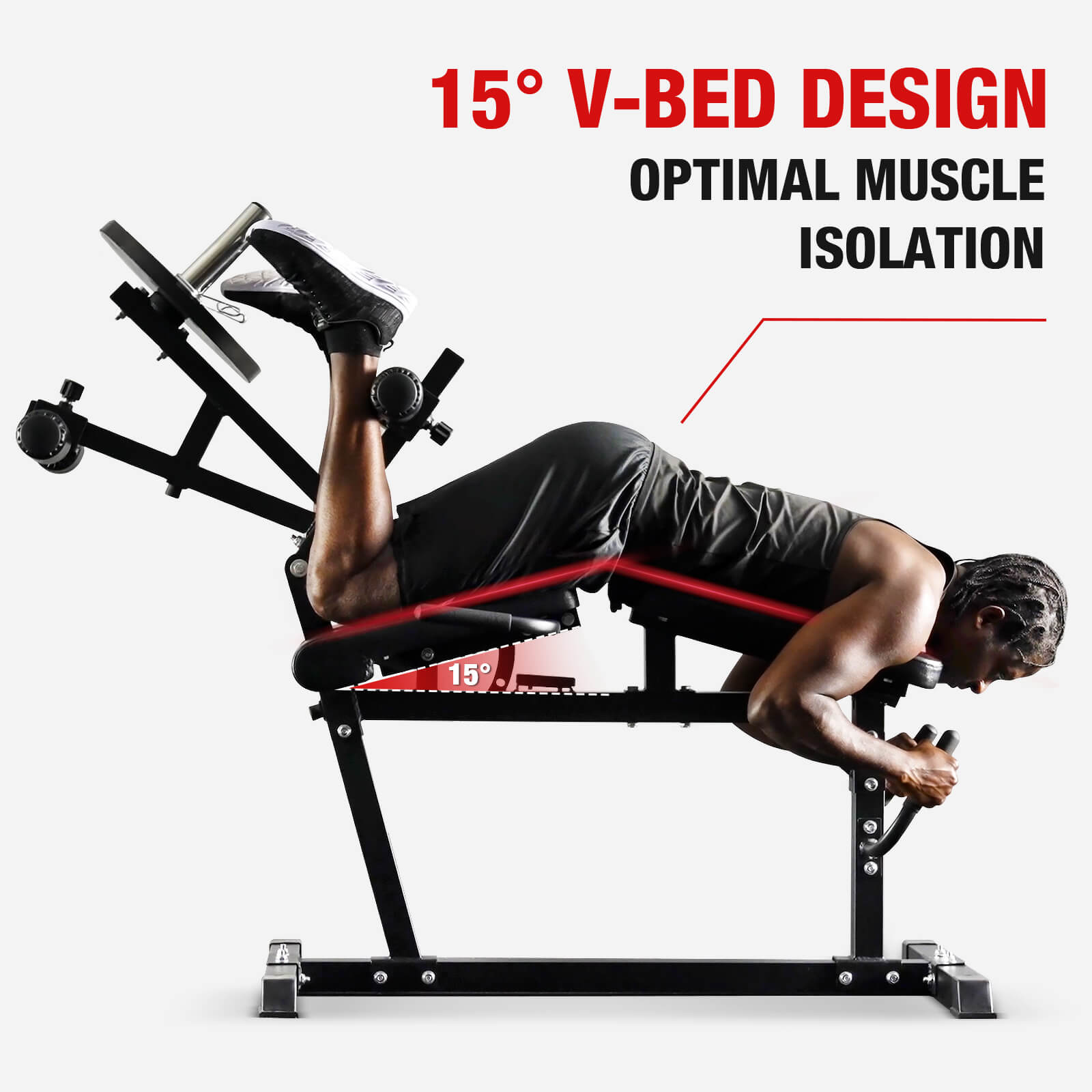 2-in-1 Leg Extension and Curl Machine LC00