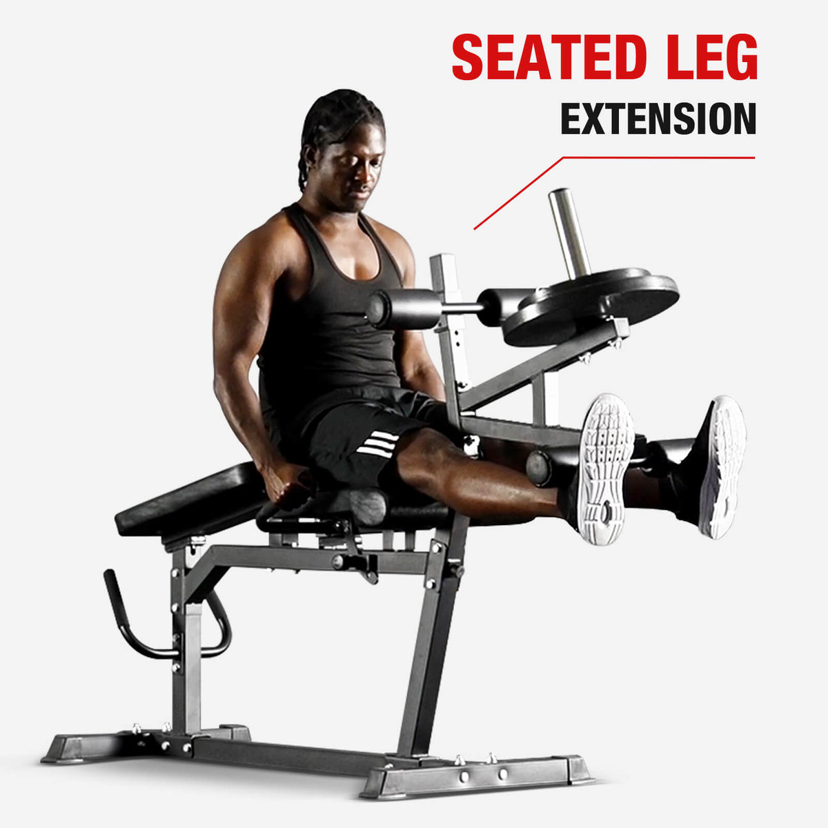 Plate Loaded Seated Leg Extension and Prone Leg Curl Machine - GMWD