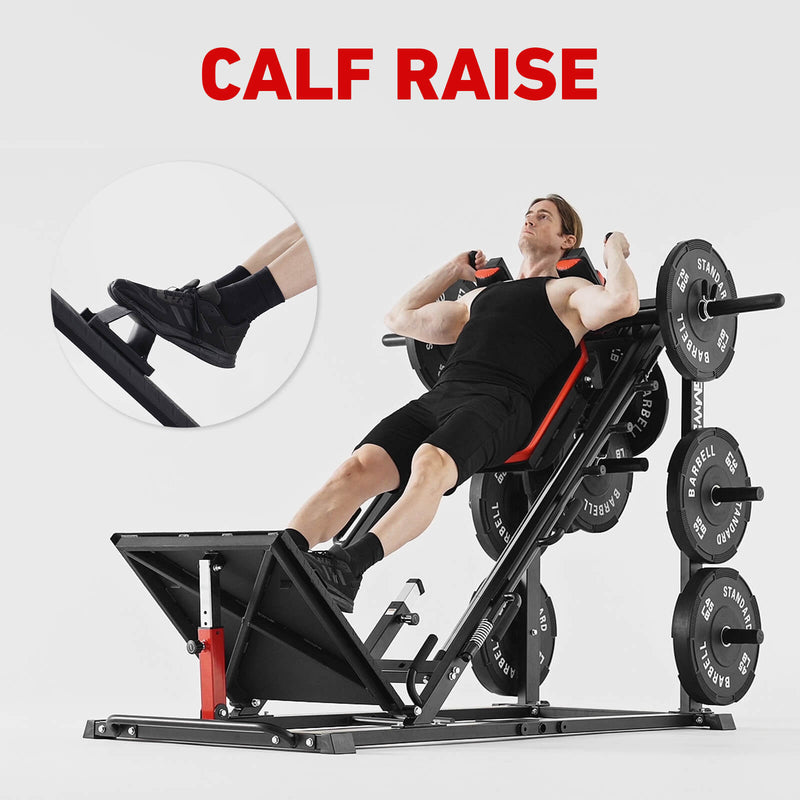 3-In-1 Leg Press Hack Squat Machine - GMWD