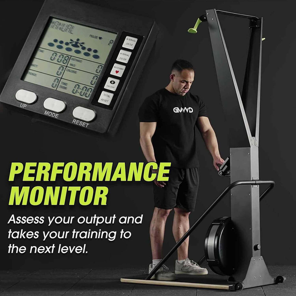 Sli Machine GMWD SkiErg, Air Ski Trainer 10 Levels with Performance Monitor, Indoor ...