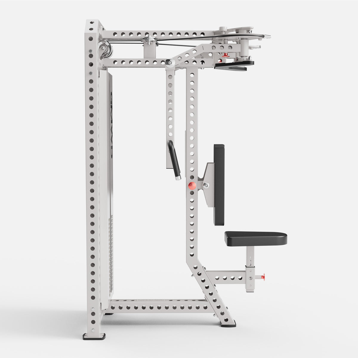 GMWD Ascent FR2 Pec Fly and Rear Delt Machine White - Right Side Profile View
