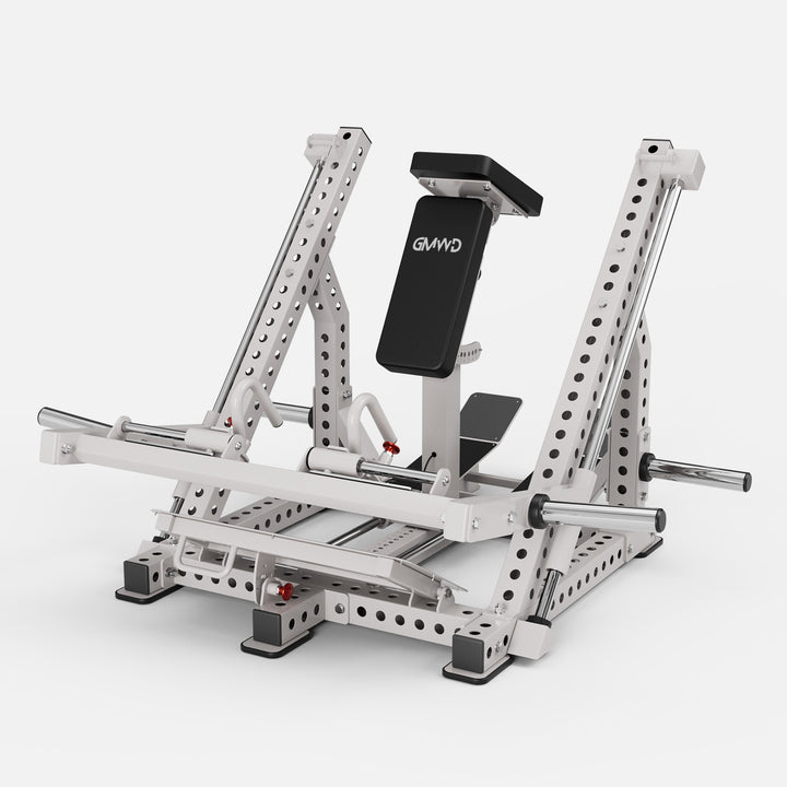 GMWD Ascent SR9 Dual-Sided Linear Row Machine White - Front 3/4 Perspective View