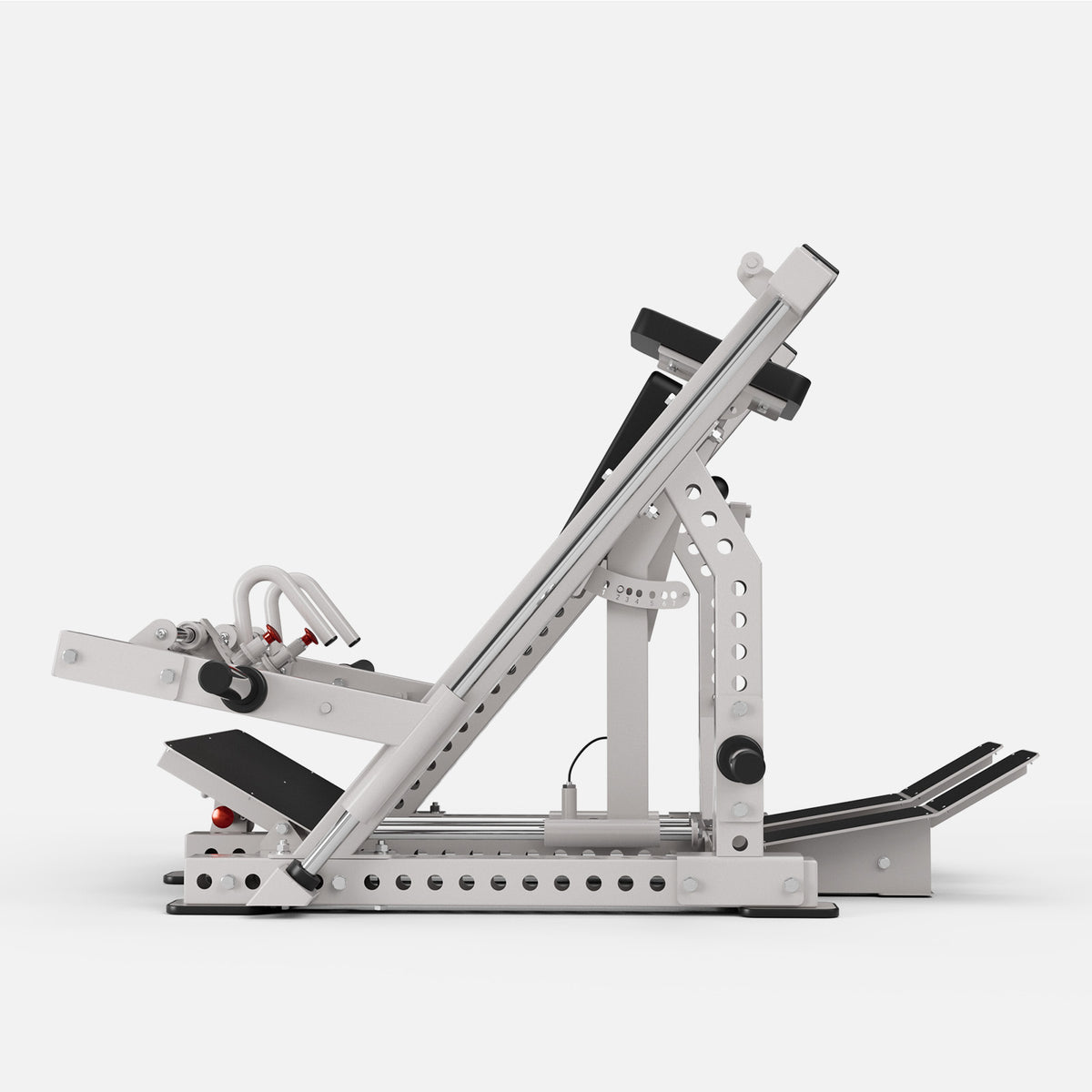 GMWD Ascent SR9 Dual-Sided Linear Row Machine White - Right Side Profile View