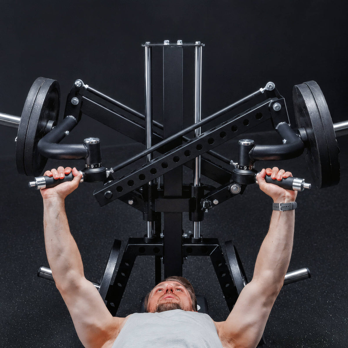 GMWD V8 FID Bench Press & Shoulder Press Machine | 3x3 Steel