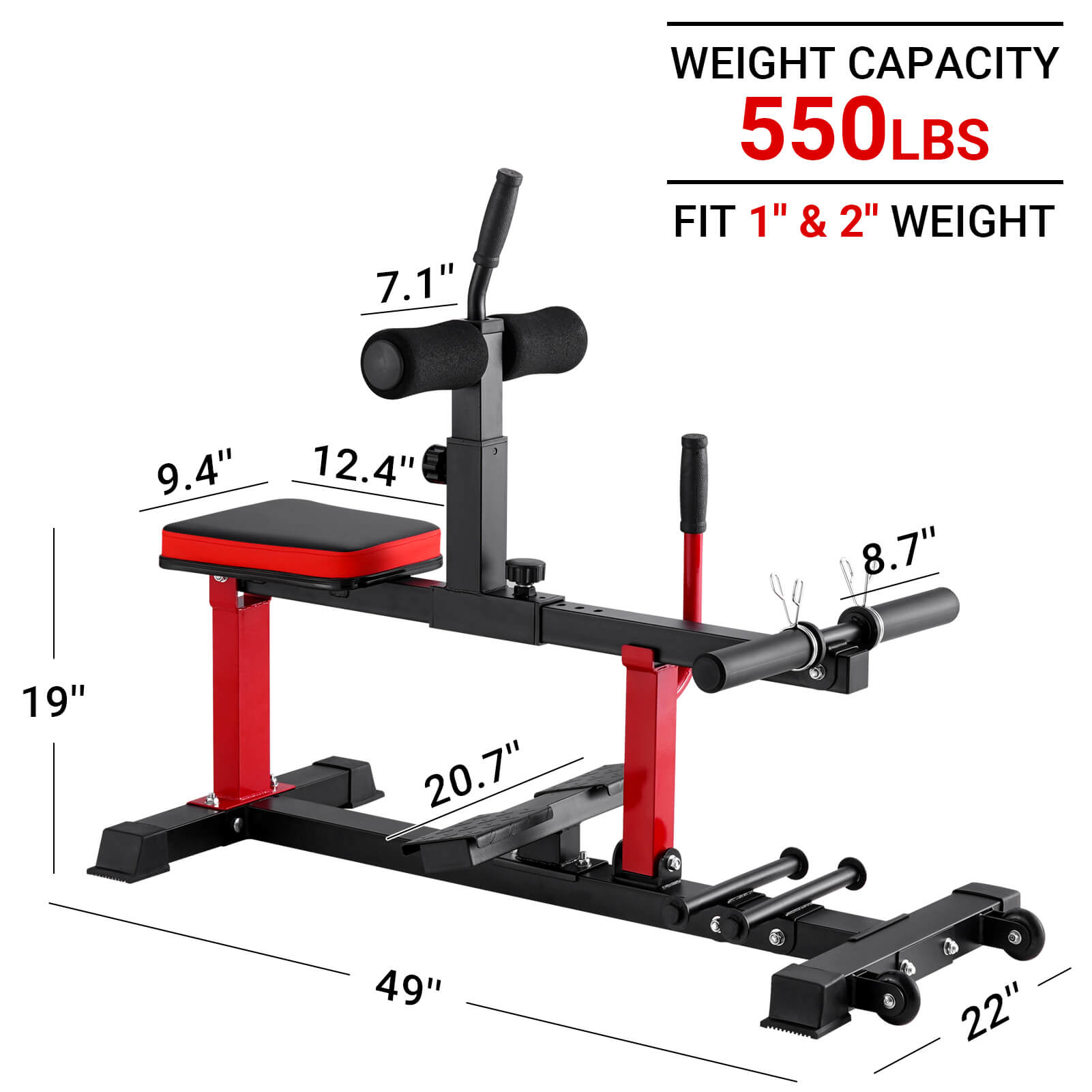 calf raise machine measurement-gmwd fitness