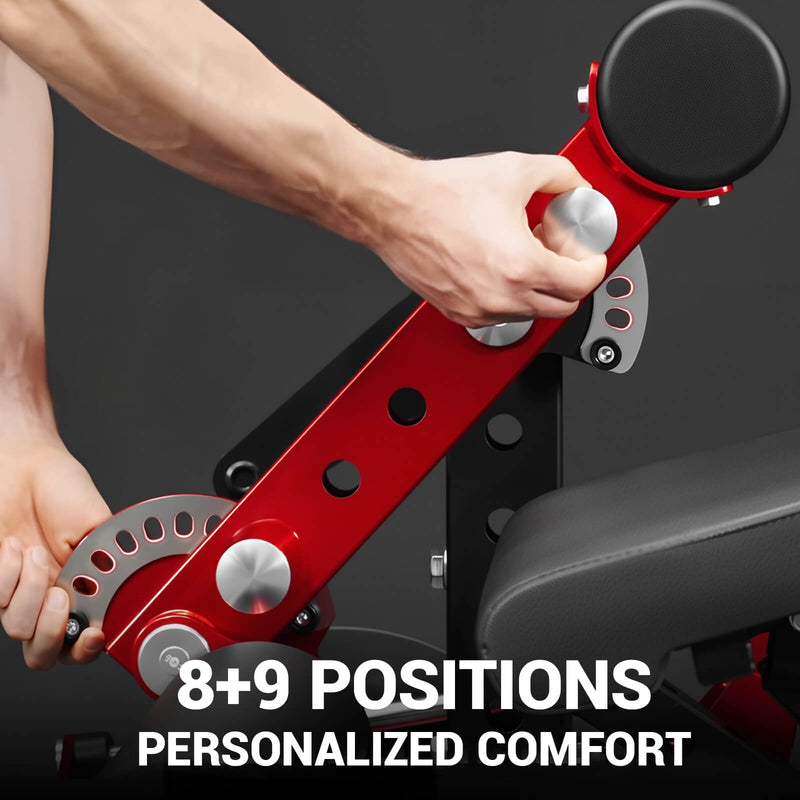 Commercial Leg Extension Prone Leg Curl Machine, Tall Fit - GMWD