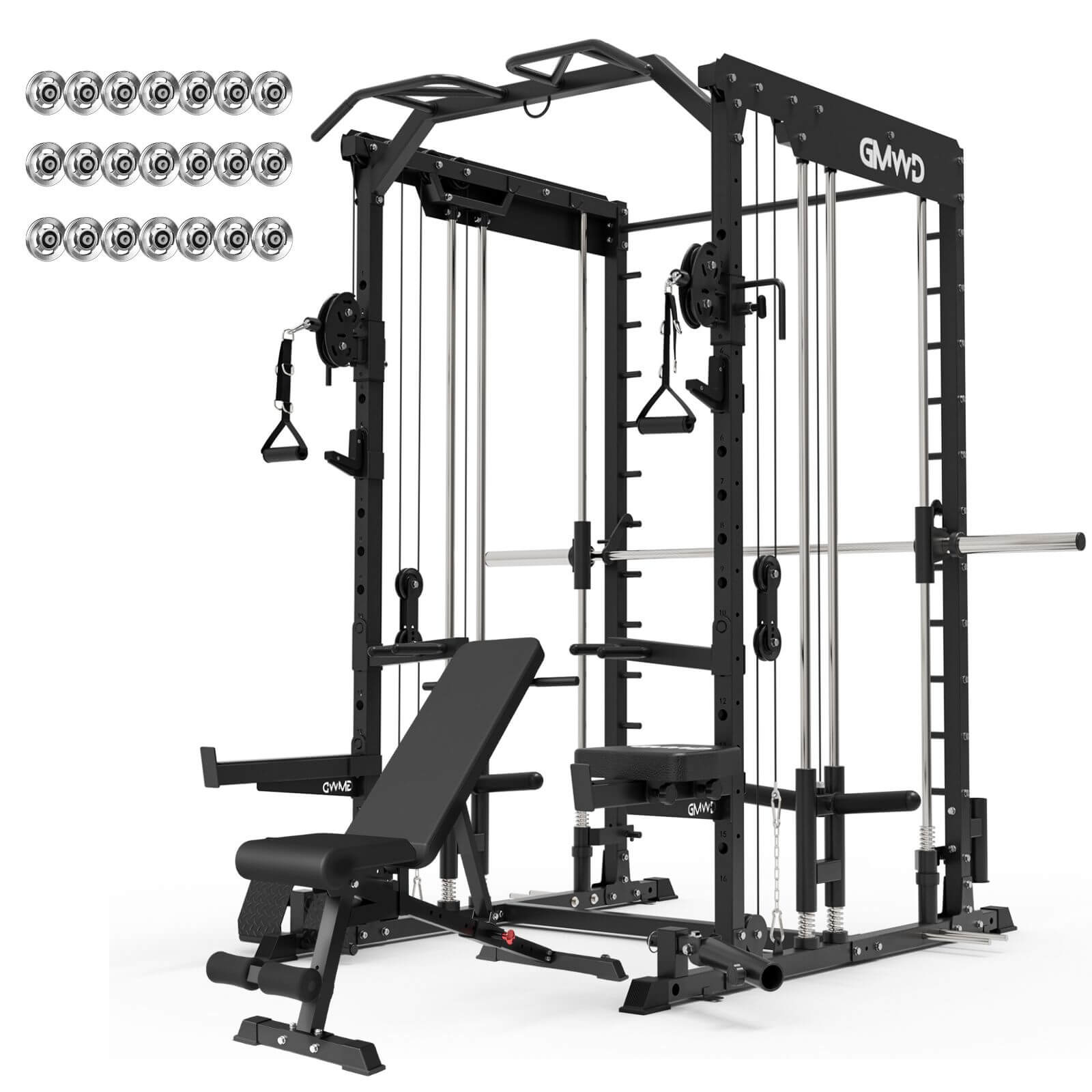 Dual Action Smith Machine with Functional Trainer SM01