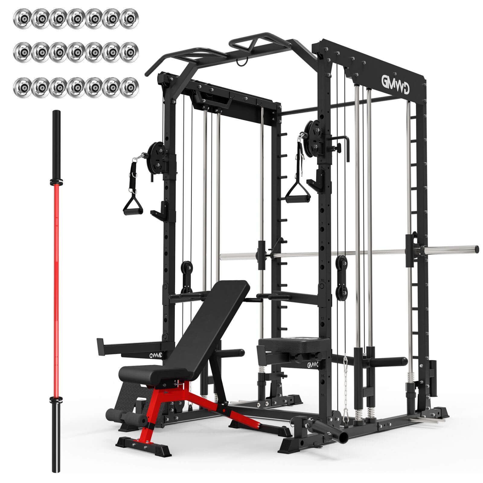 Dual Action Smith Machine with Functional Trainer SM01