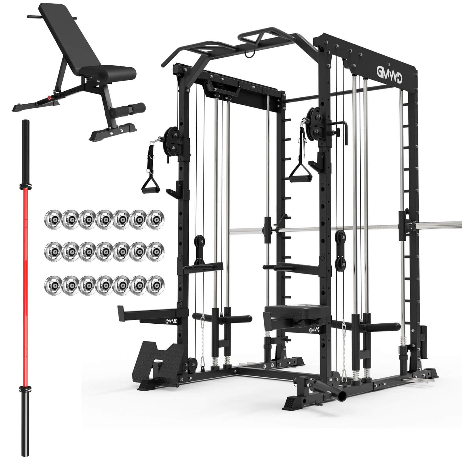 Dual Action Smith Machine with Functional Trainer SM01