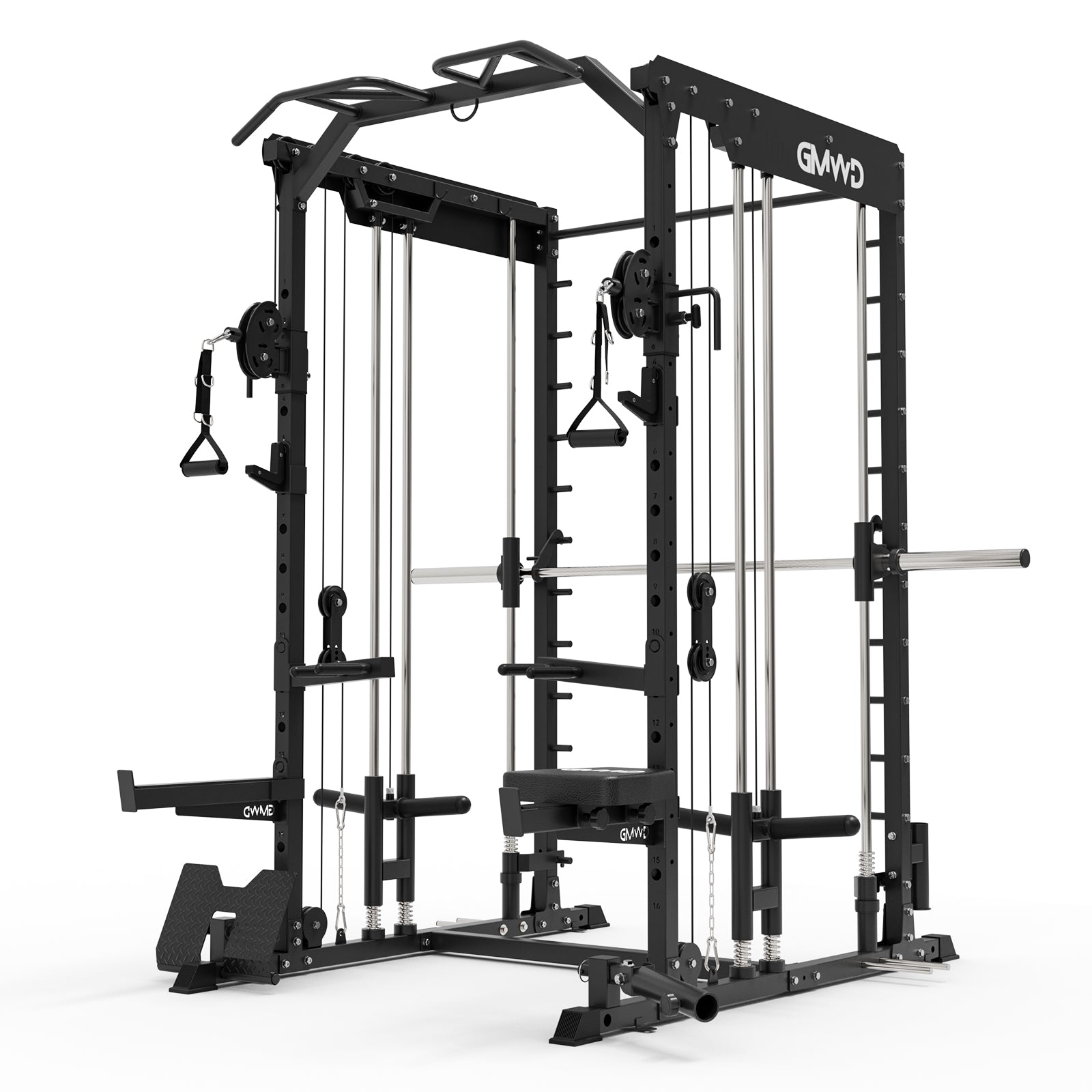 Dual Action Smith Machine with Functional Trainer with Cables - GMWD