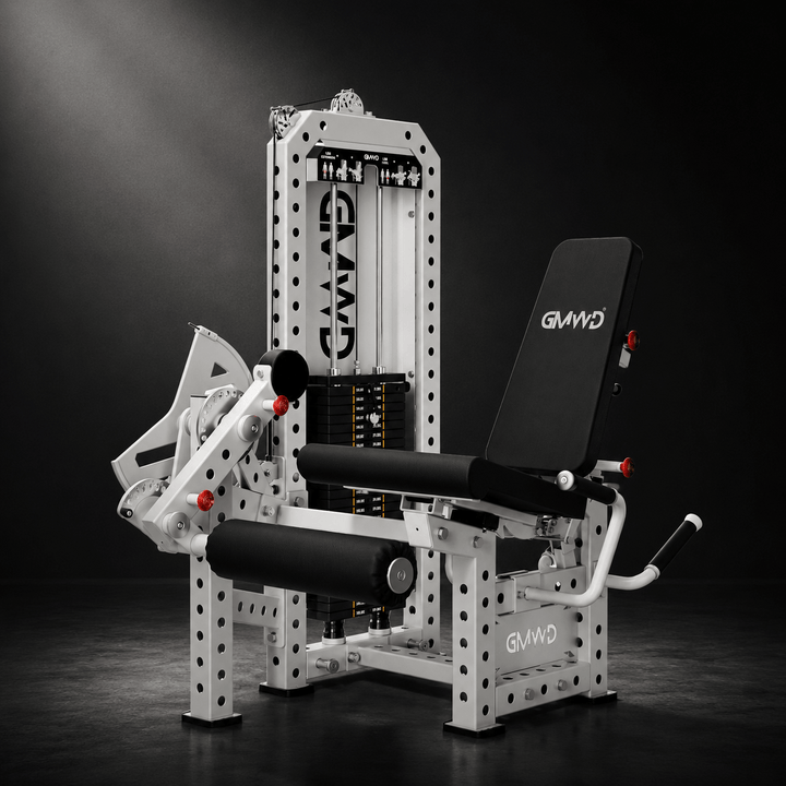 Selectorized Leg Extension and Prone Leg Curl Machine