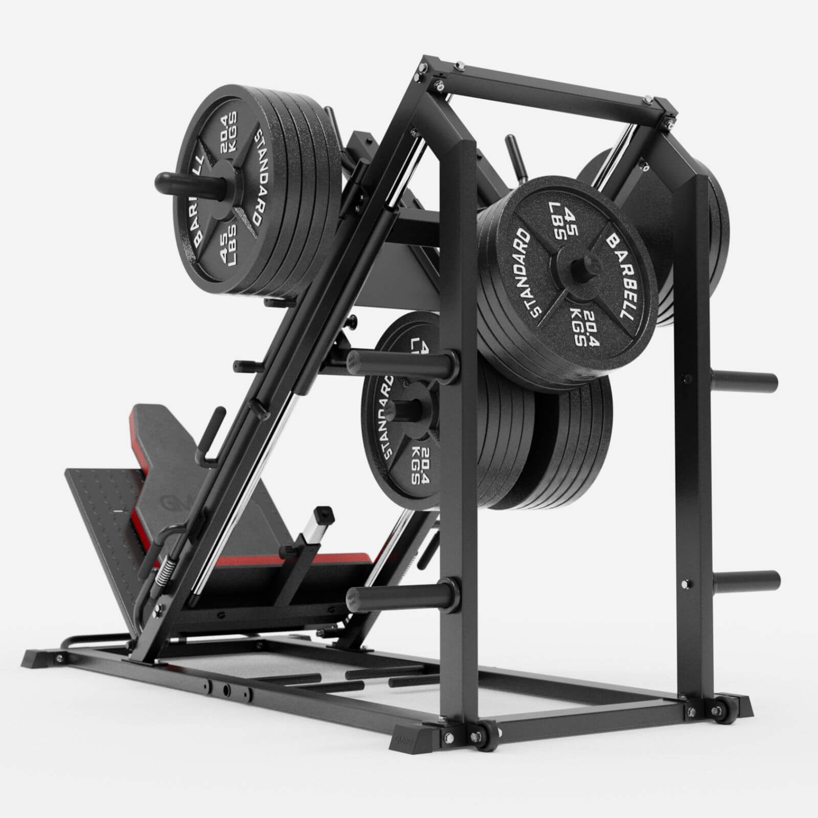 Arete™ 3-In-1 Leg Press Hack Squat Machine With Calf Block