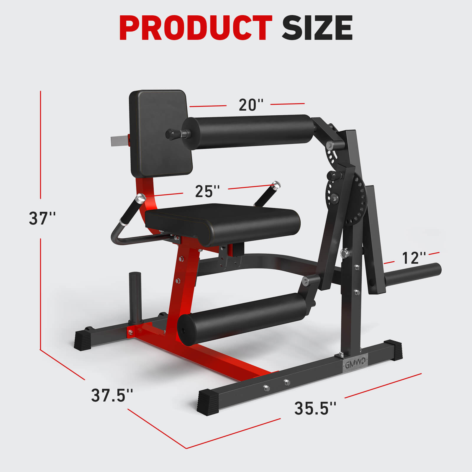 leg day package red leg curl and extension machine dimension-gmwd fitness