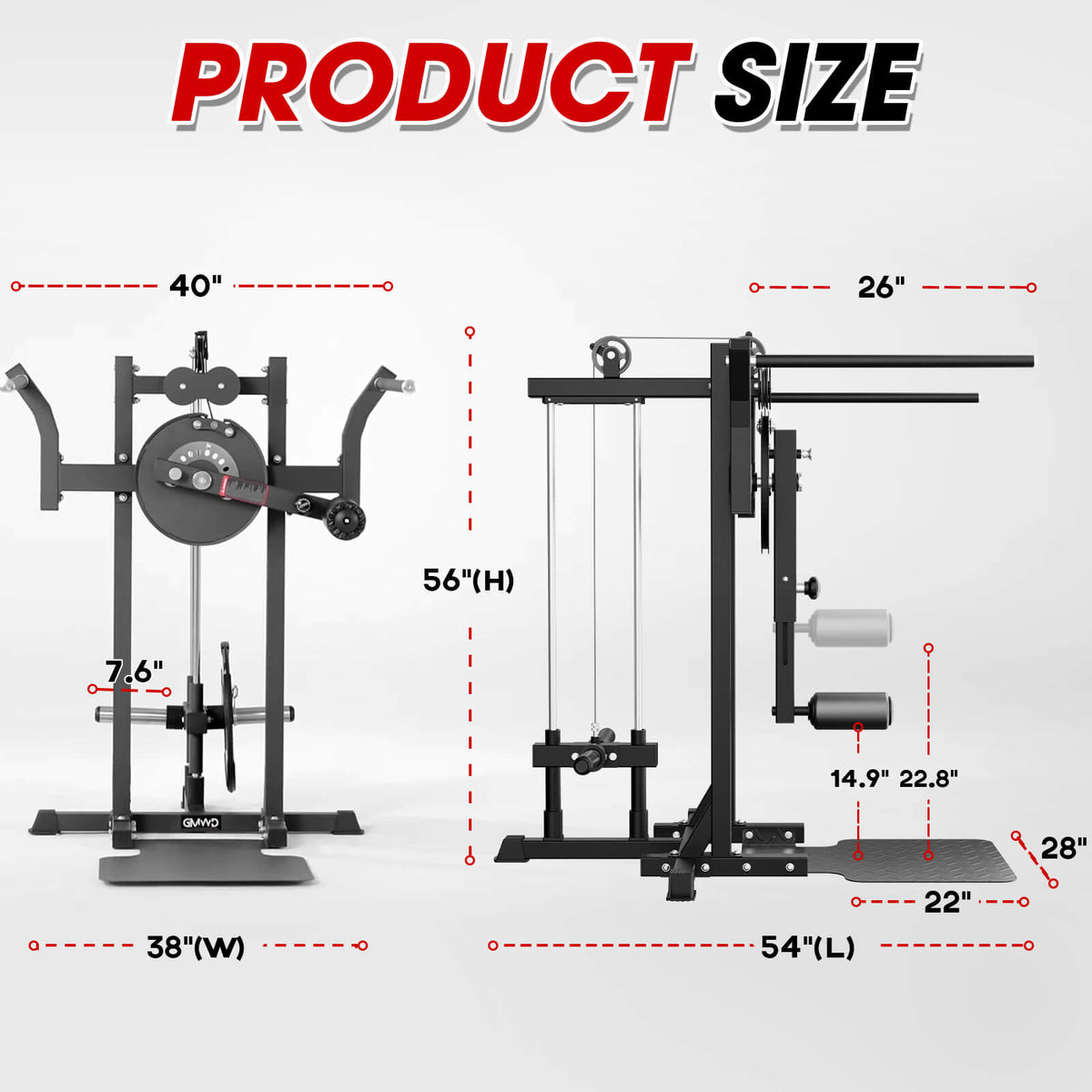 Multi Movement Machine Standing Multi Hip Machine, Elimination of Muscle Imbalances - GMWD
