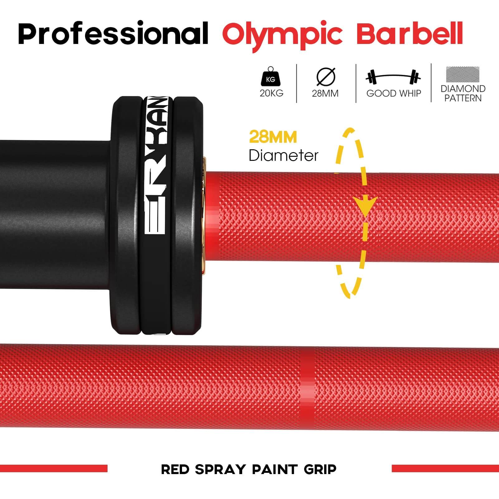 New! store Professional 7ft Olympic Barbell Gym Workout