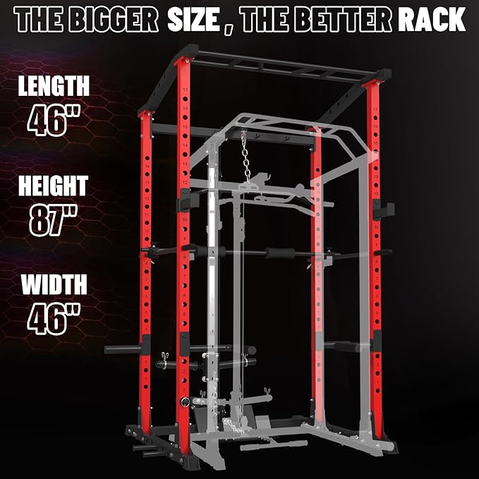 Power Cage with Lat Pulldown C3 Product Size gmwd