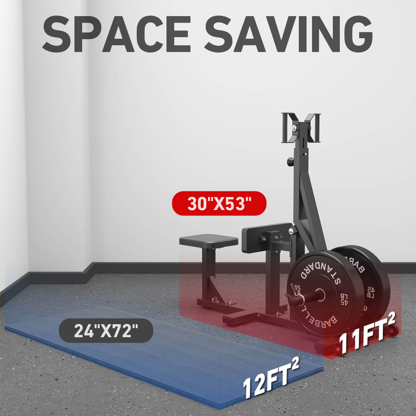GMWD Space-saving Seated Row Machine Plate Loaded Back Chest Upper Body ...
