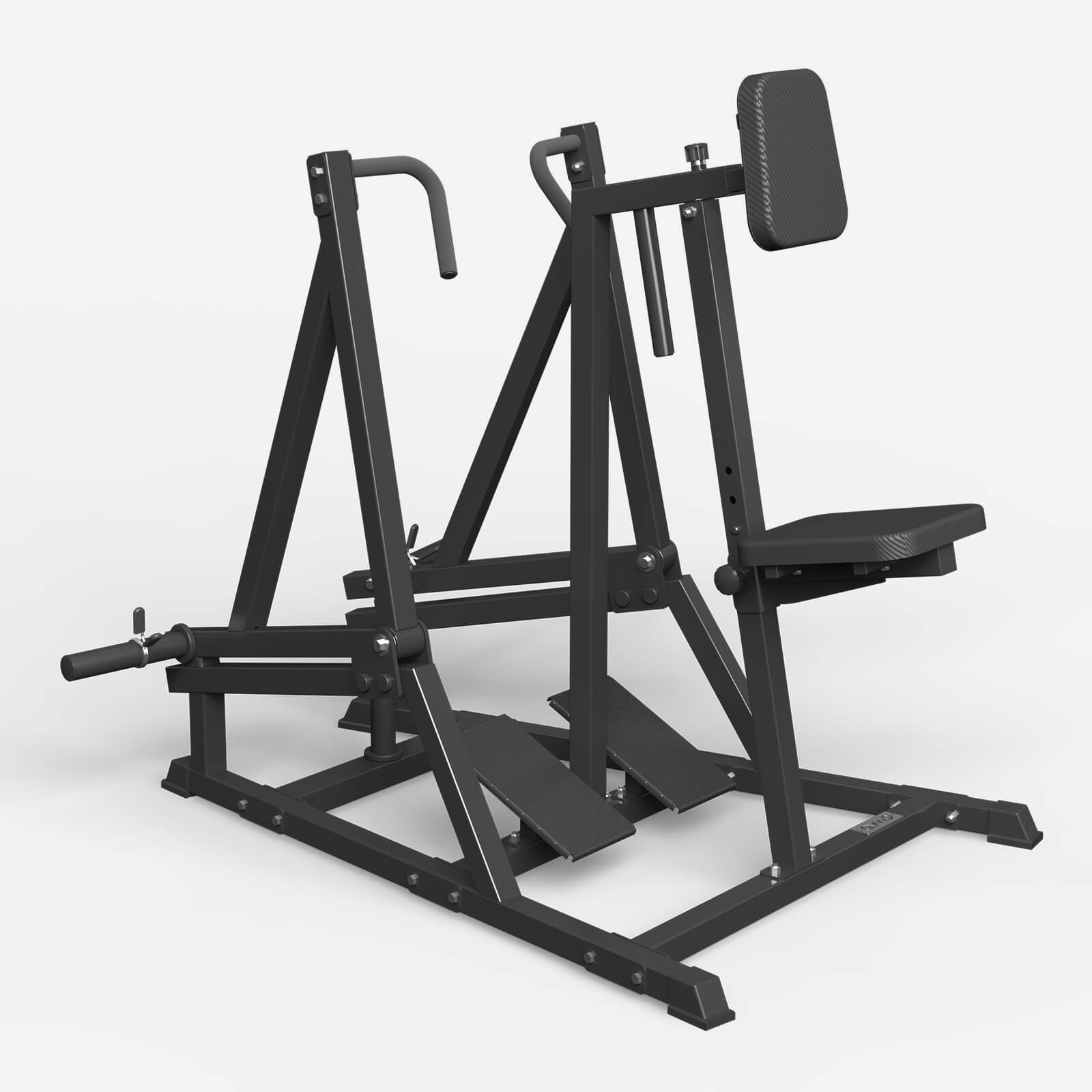 GMWD Seated Row Machine Plate Loaded Home Gym Back Row Independent Arms ...