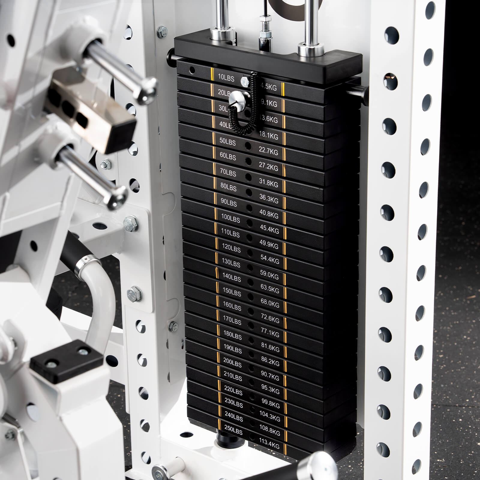 Selectorized Leg Extension and Curl Machine, Up to 455 LB Total
