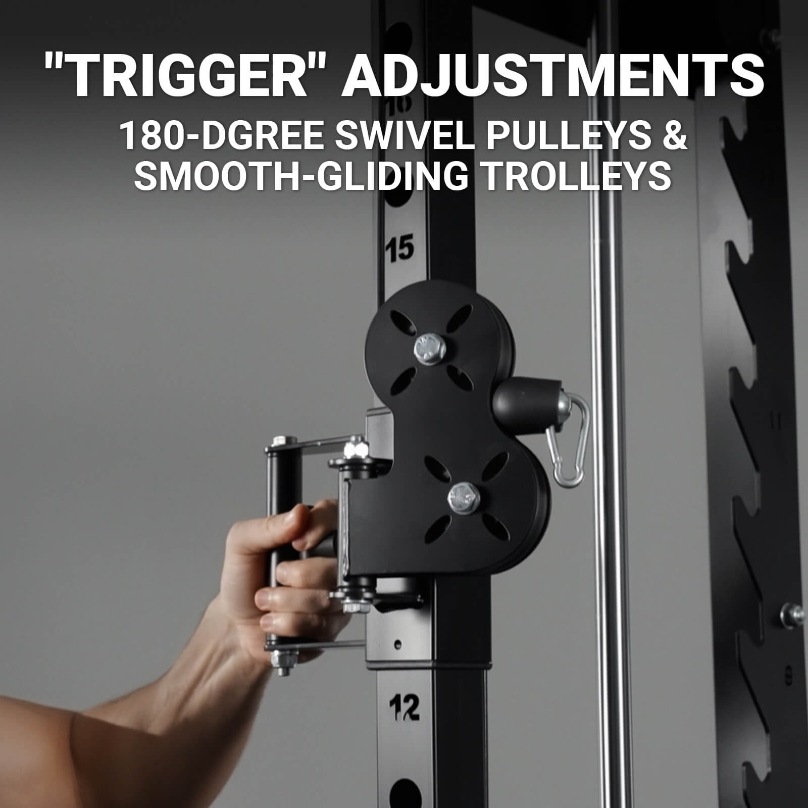 All-In-One 1:1 Ratio Pulley Smith Machine with Functional Trainer