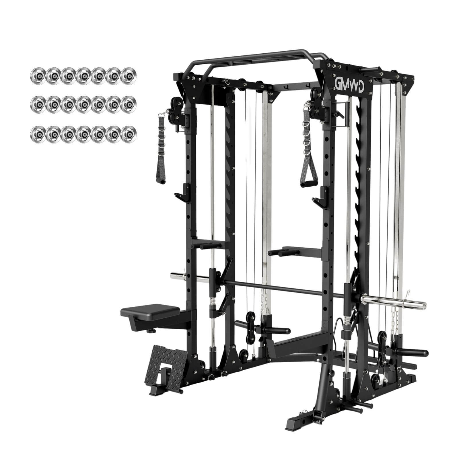 All-In-One Smith Machine with Functional Trainer SM12